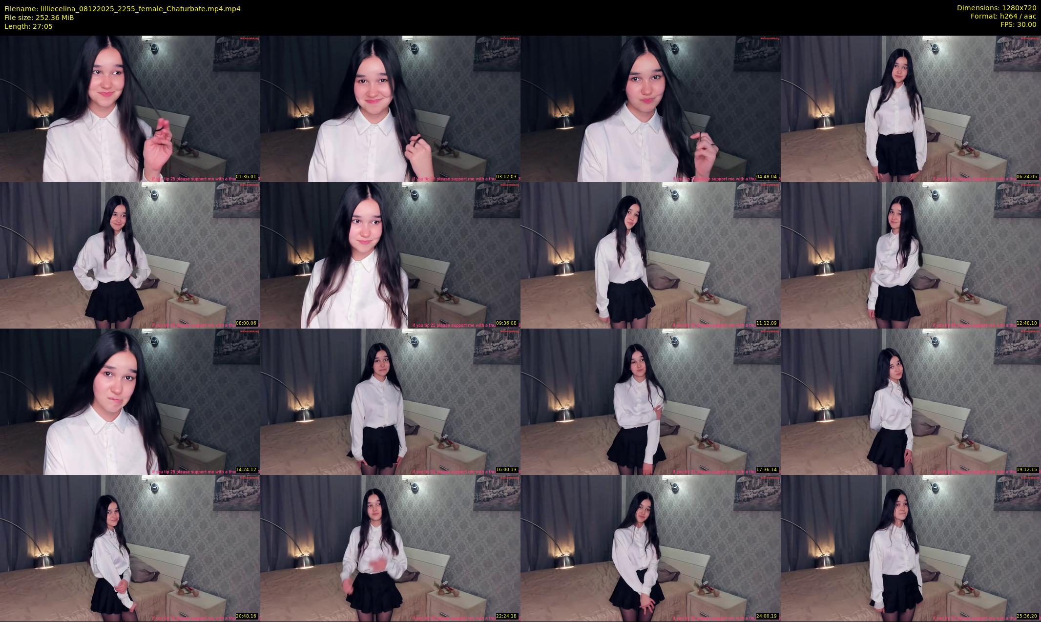 lilliecelina — 28 minute Chaturbate female cam show recording, 720p, Dec 8, 2025