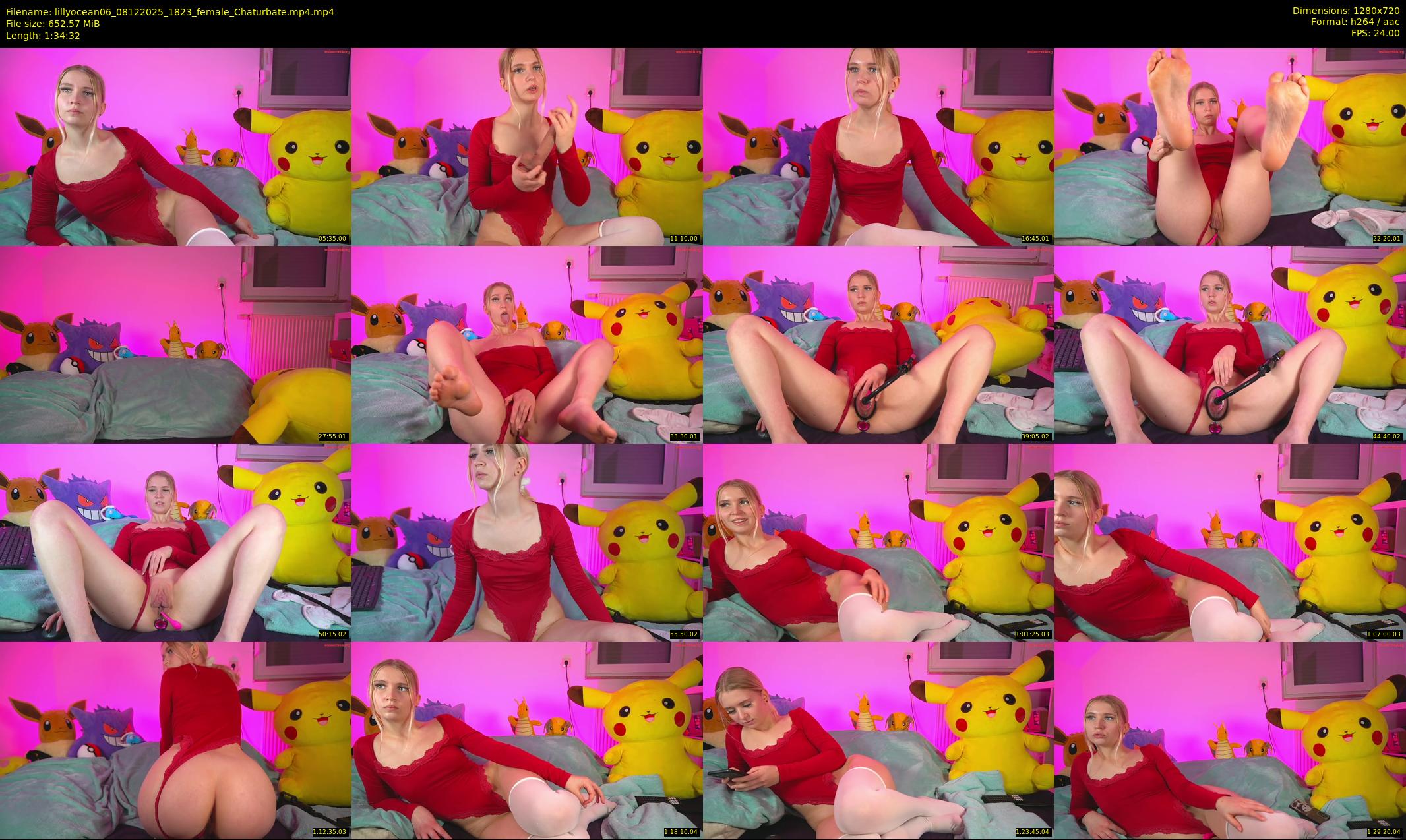 lillyocean06 — 95 minute Chaturbate female cam show recording, 720p, Dec 8, 2025