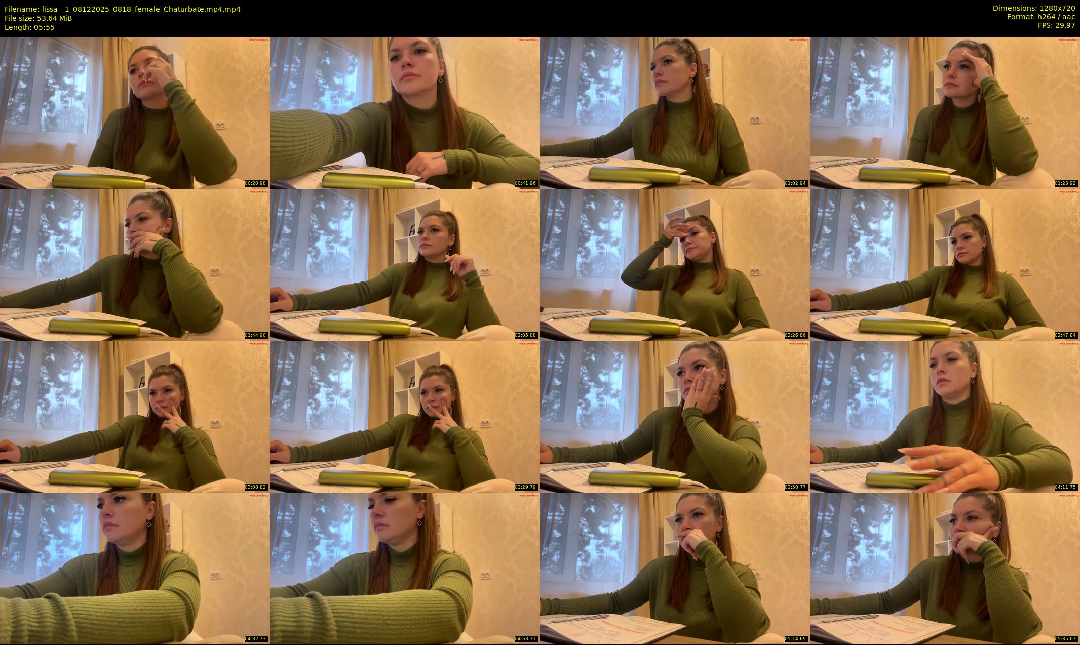 lissa__1 — 6 minute Chaturbate female cam show recording, 720p, Dec 8, 2025