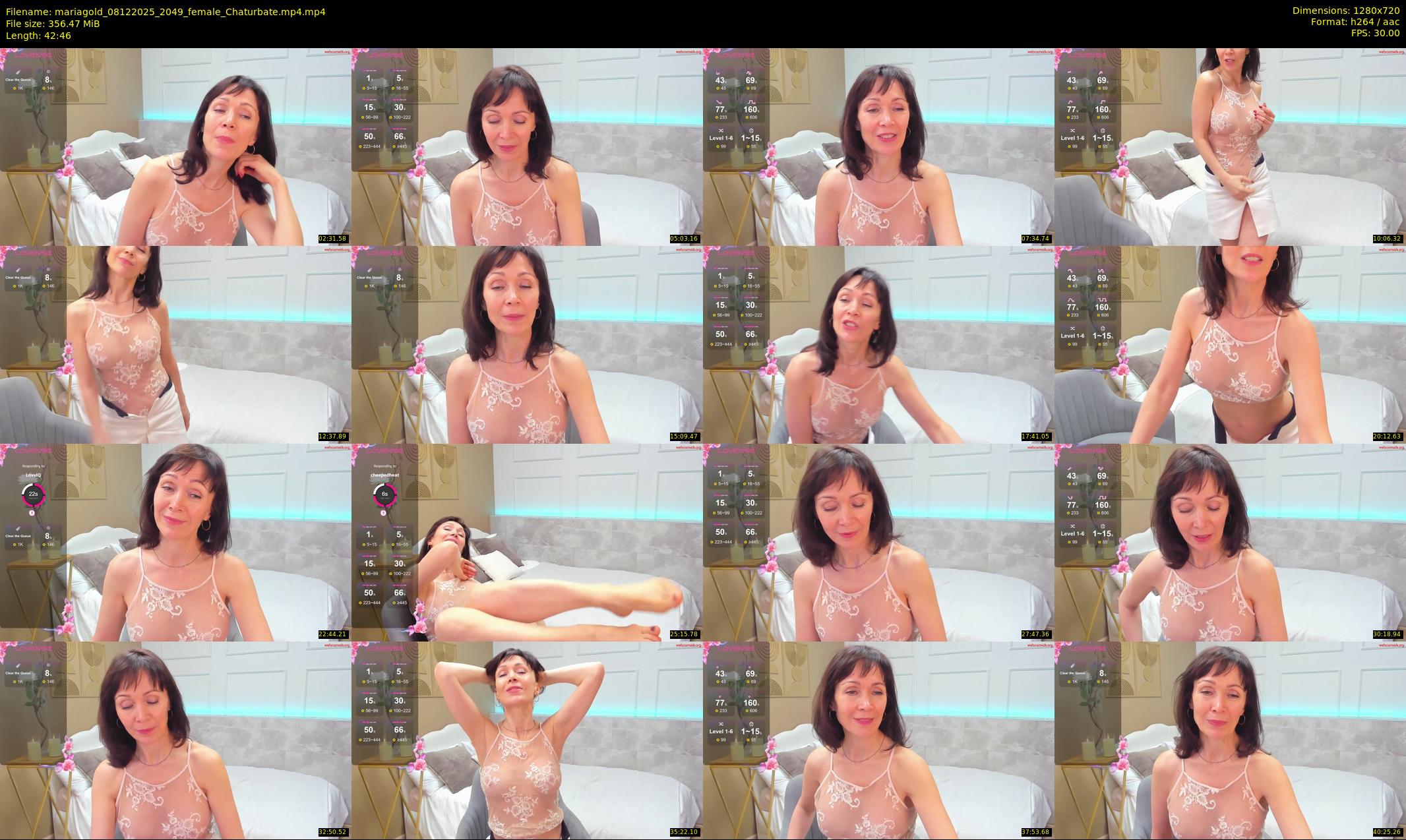 mariagold — 43 minute Chaturbate female cam show recording, 720p, Dec 8, 2025