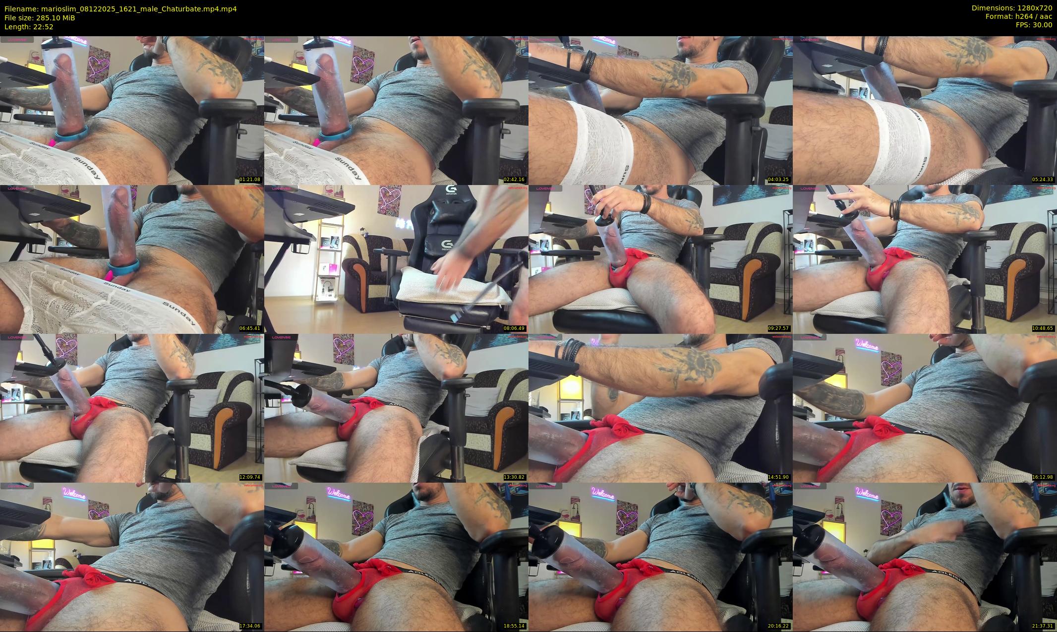 marioslim — 23 minute Chaturbate male cam show recording, 720p, Dec 8, 2025