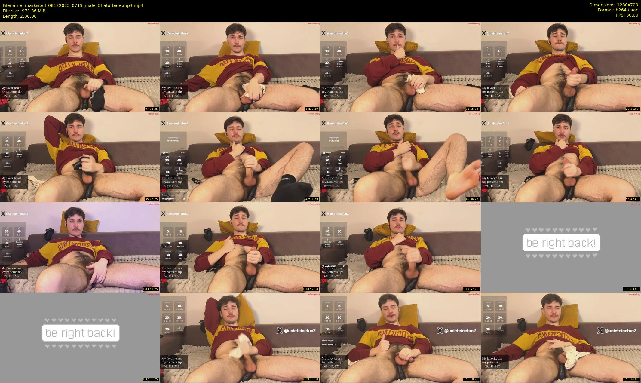 marksibul — 120 minute Chaturbate male cam show recording, 720p, Dec 8, 2025