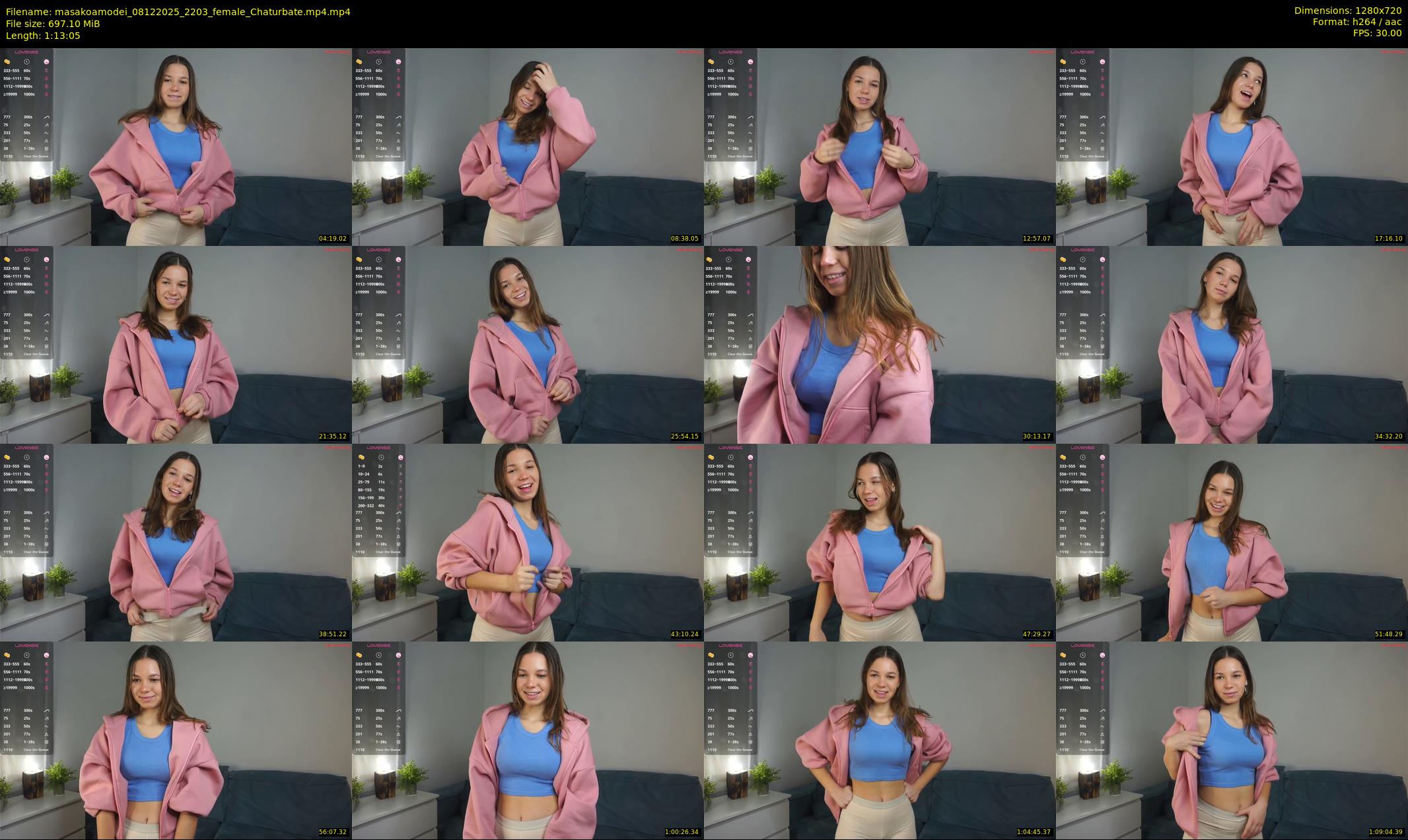 masakoamodei — 74 minute Chaturbate female cam show recording, 720p, Dec 8, 2025