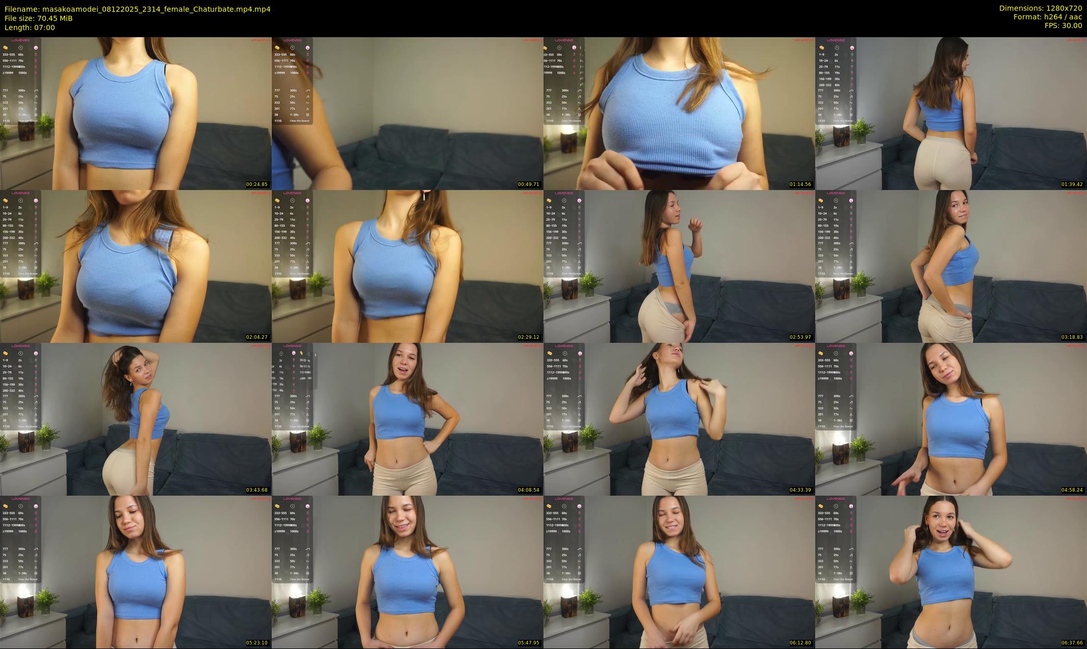 masakoamodei — 7 minute Chaturbate female cam show recording, 720p, Dec 8, 2025