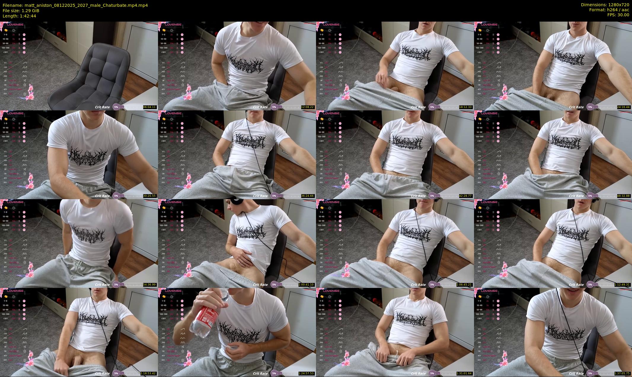 matt_aniston — 103 minute Chaturbate male cam show recording, 720p, Dec 8, 2025