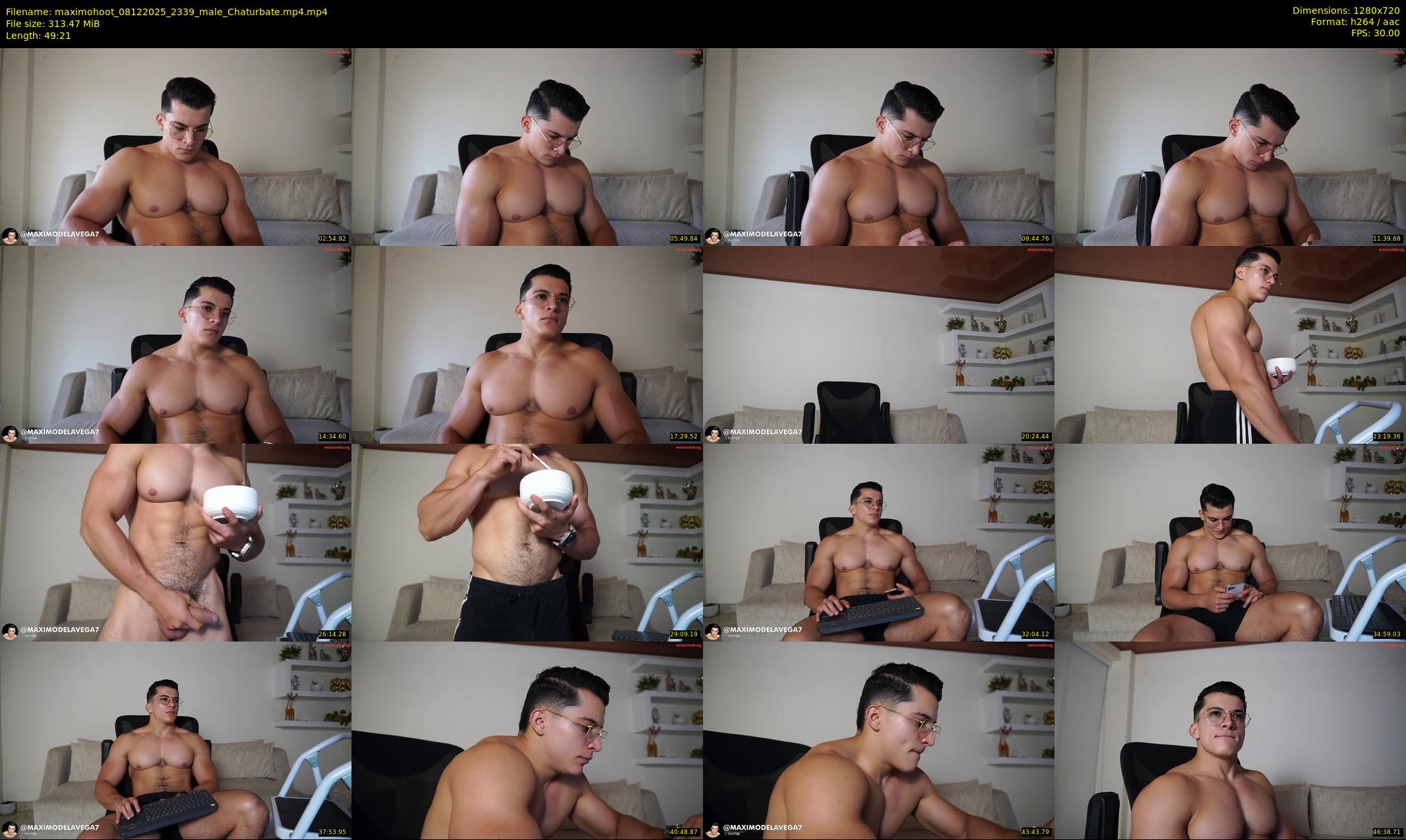 maximohoot — 50 minute Chaturbate male cam show recording, 720p, Dec 8, 2025