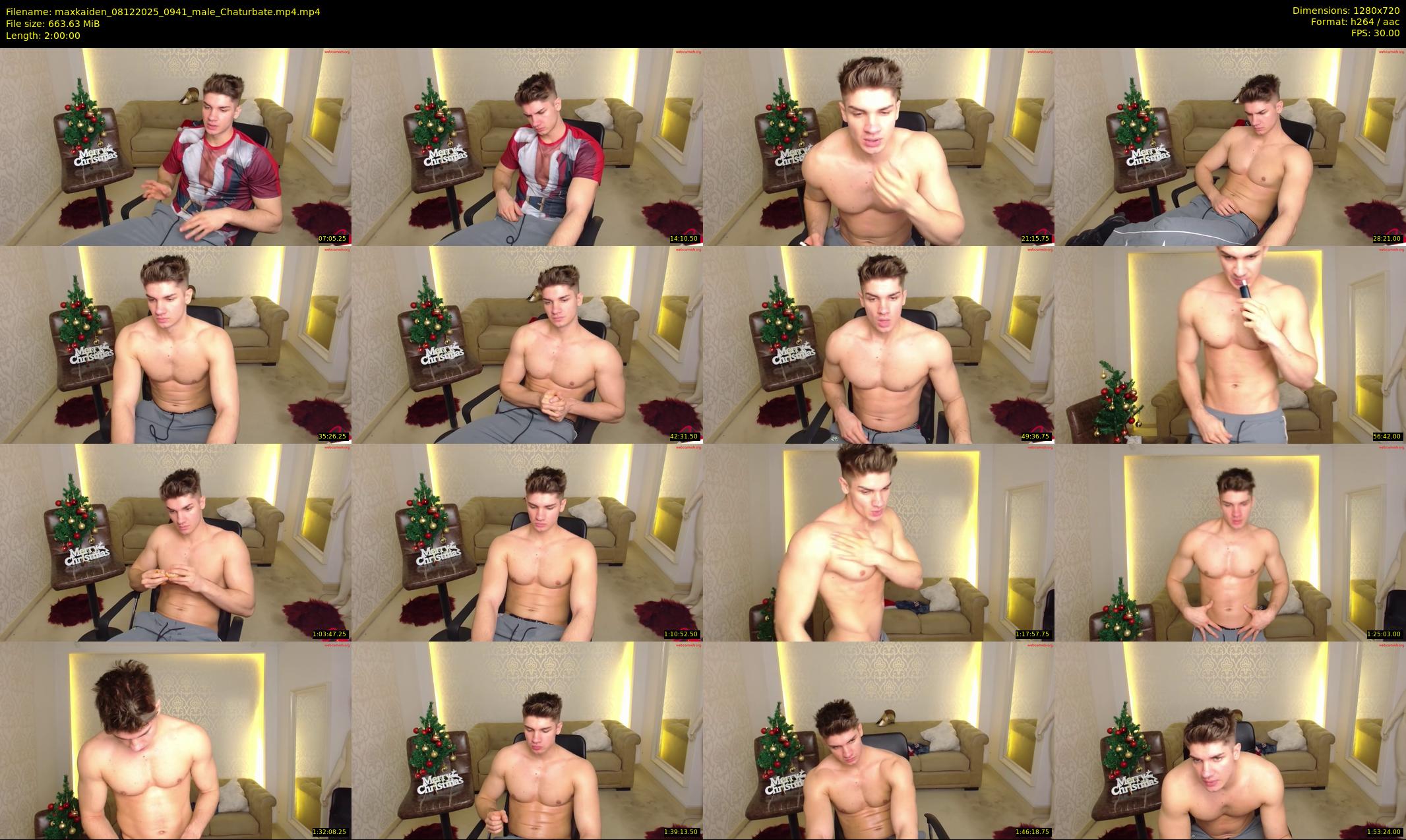 maxkaiden — 120 minute Chaturbate male cam show recording, 720p, Dec 8, 2025