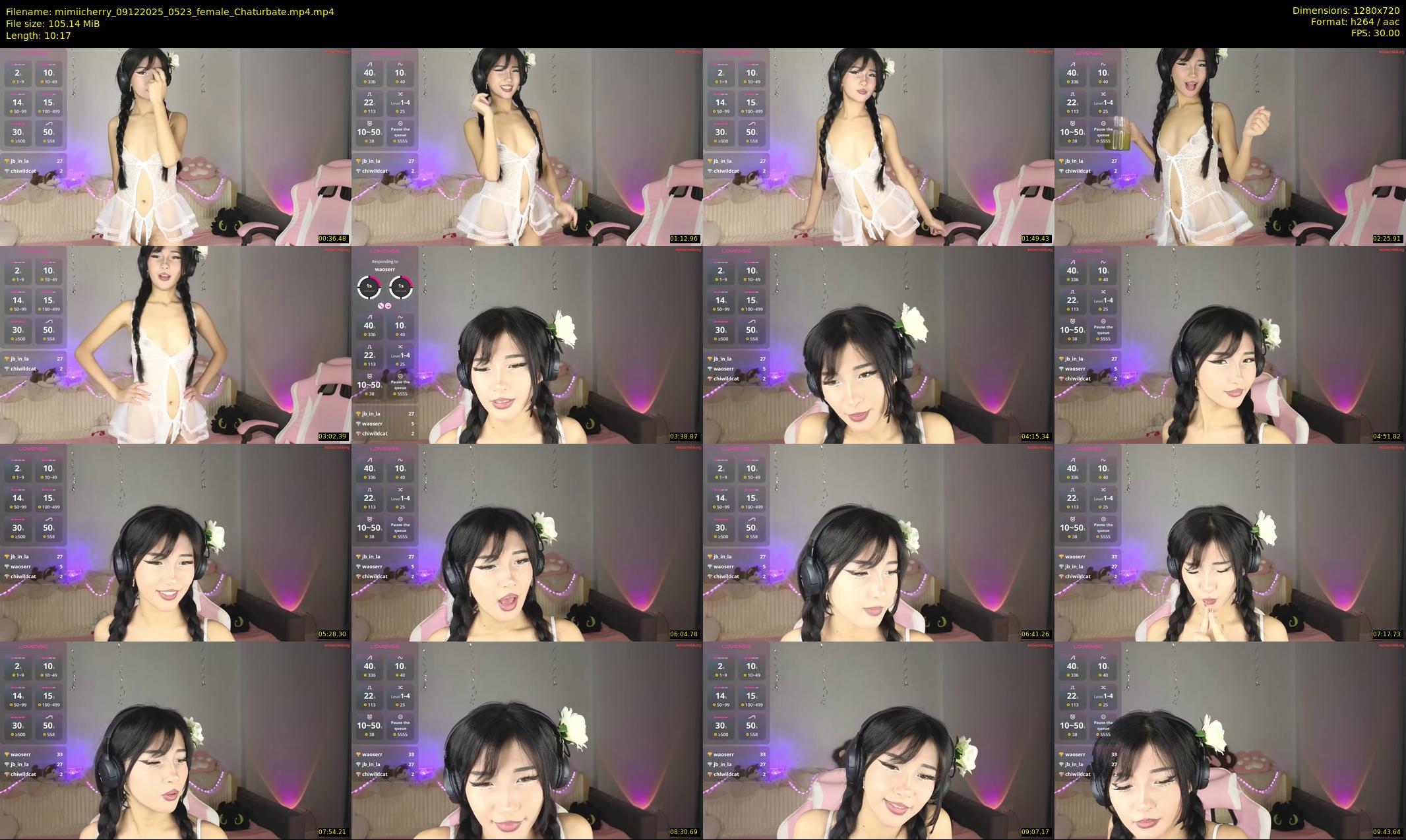 mimiicherry — 11 minute Chaturbate female cam show recording, 720p, Dec 9, 2025