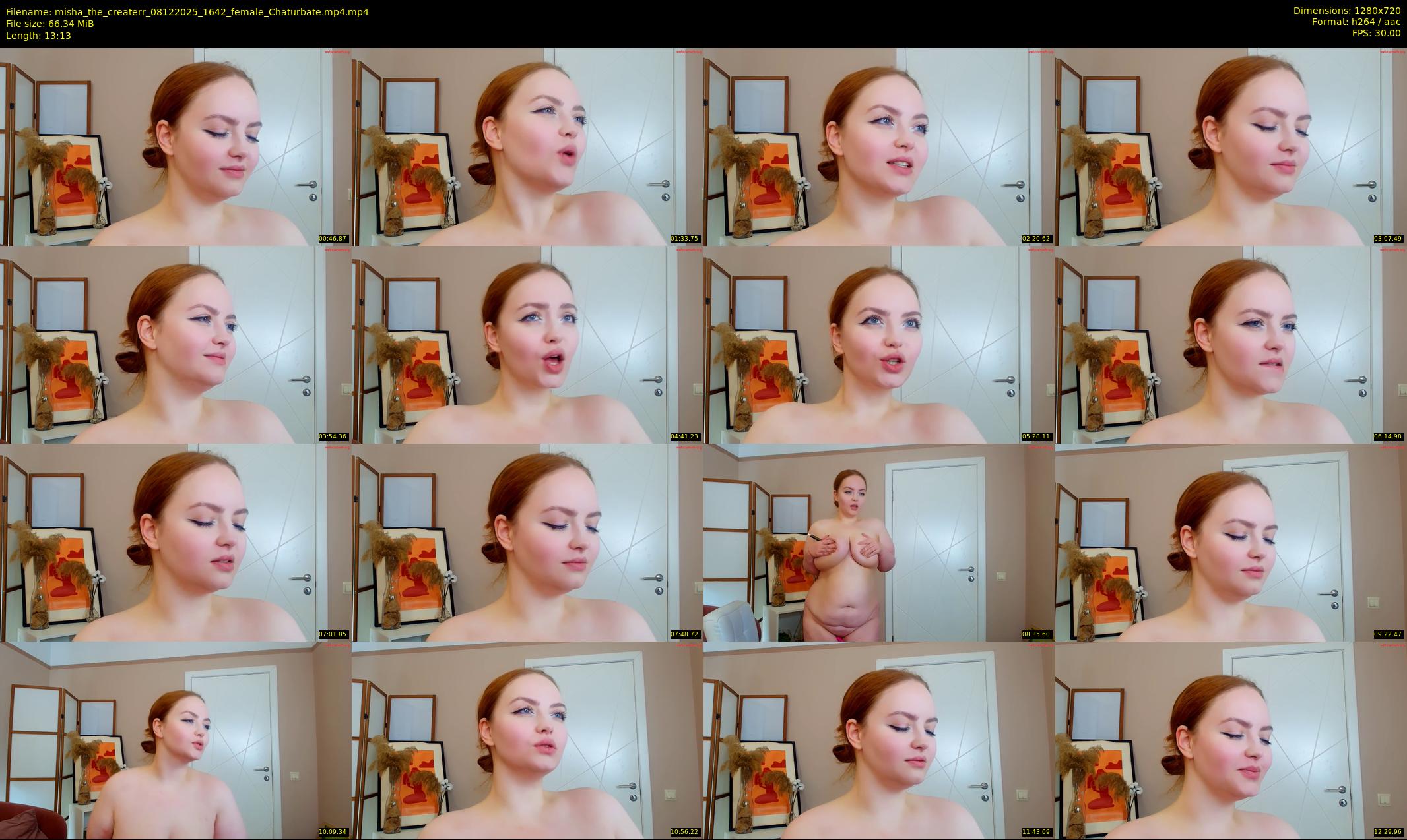 misha_the_createrr — 14 minute Chaturbate female cam show recording, 720p, Dec 8, 2025