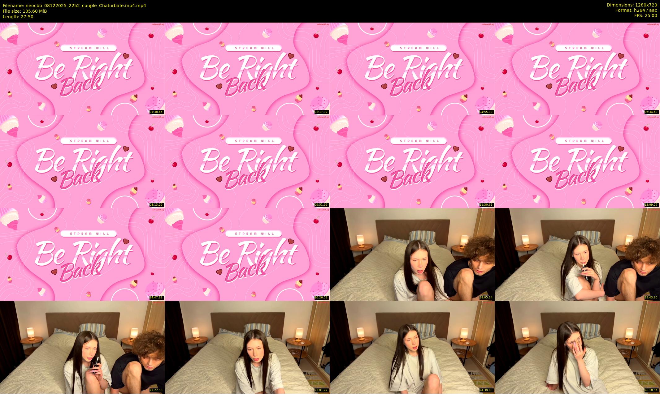 neocbb — 28 minute Chaturbate couple cam show recording, 720p, Dec 8, 2025