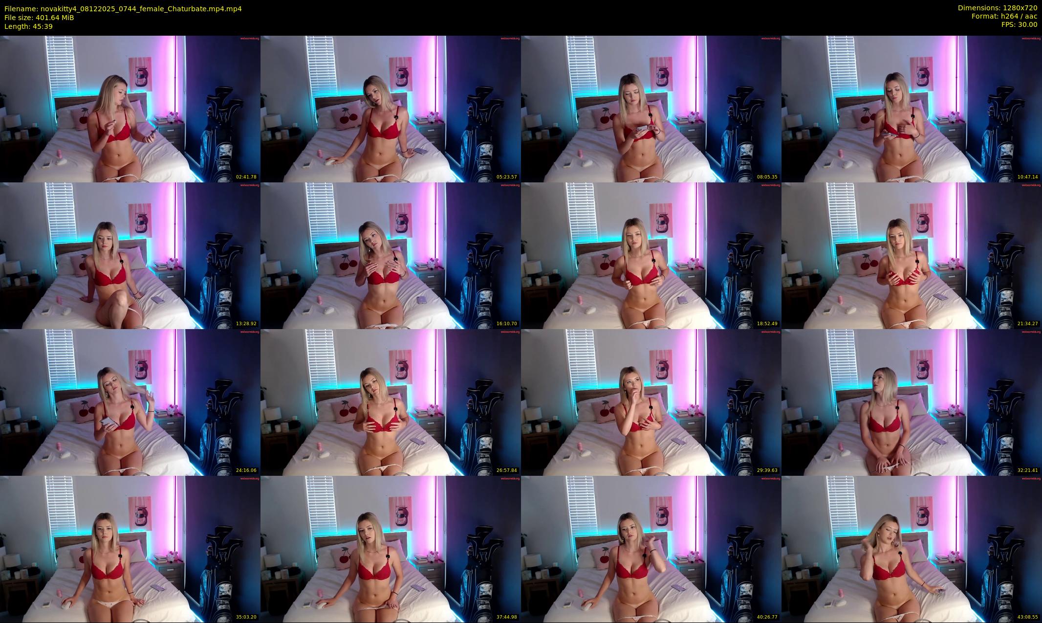 novakitty4 — 46 minute Chaturbate female cam show recording, 720p, Dec 8, 2025