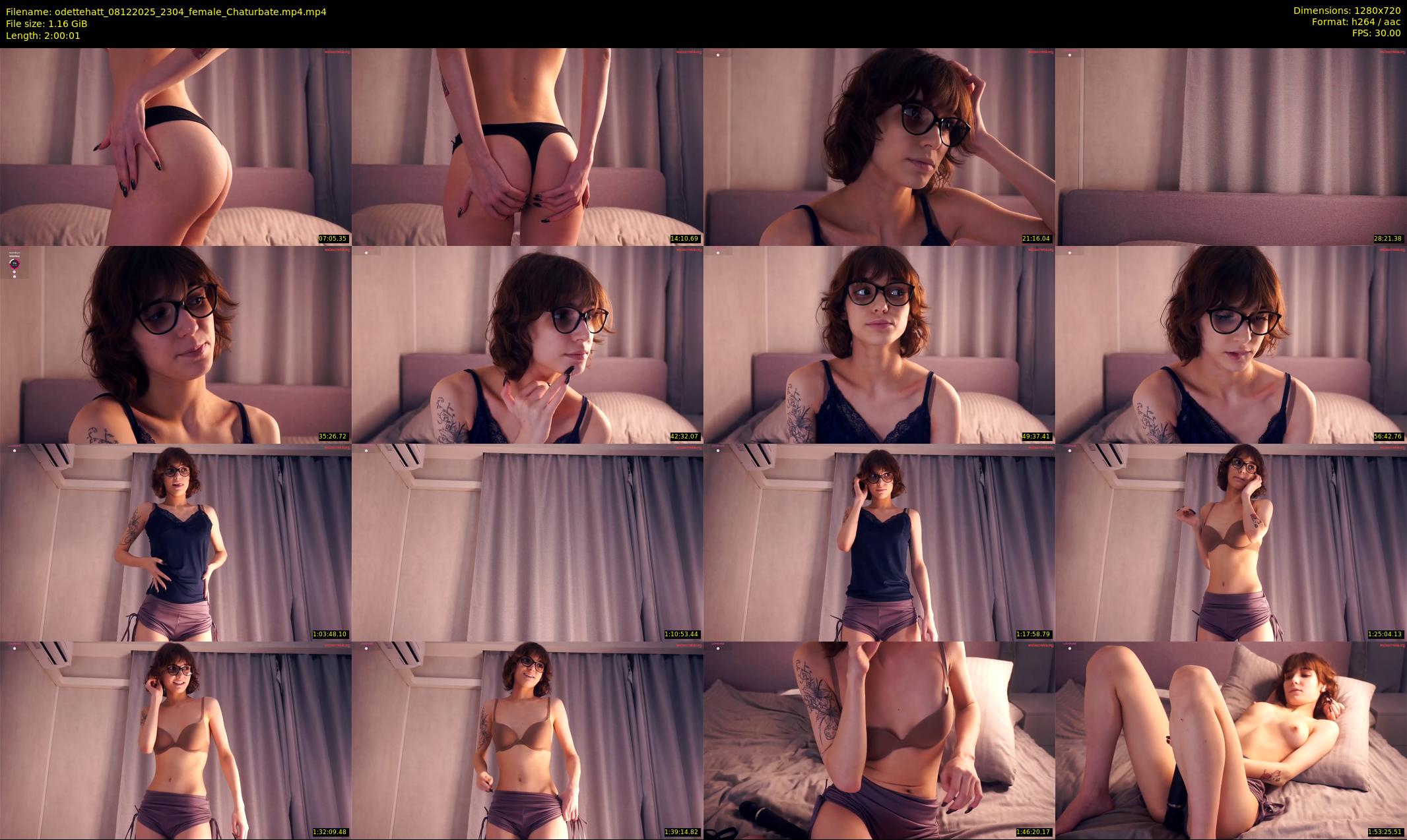 odettehatt — 121 minute Chaturbate female cam show recording, 720p, Dec 8, 2025