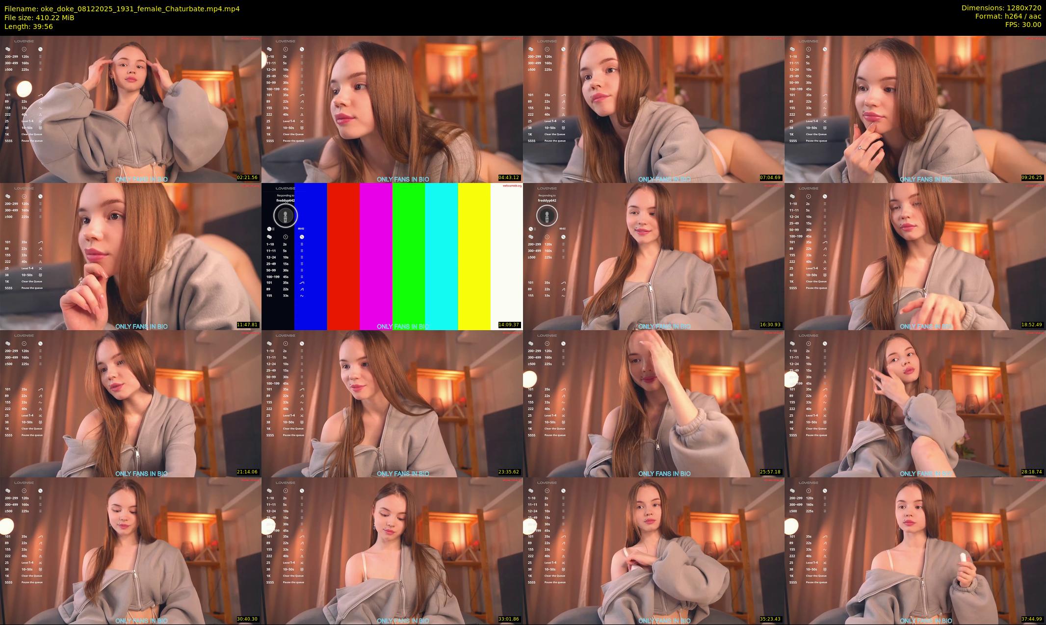 oke_doke — 40 minute Chaturbate female cam show recording, 720p, Dec 8, 2025