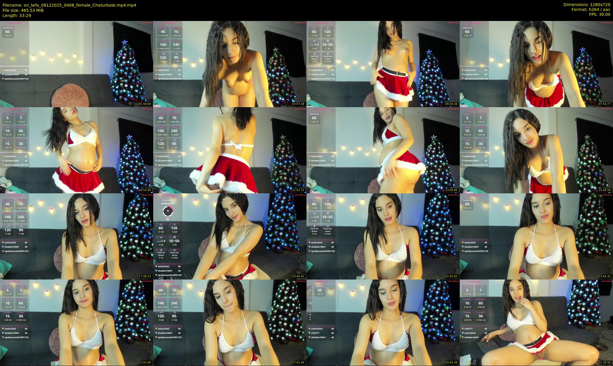 on_tefa — 34 minute Chaturbate female cam show recording, 720p, Dec 9, 2025