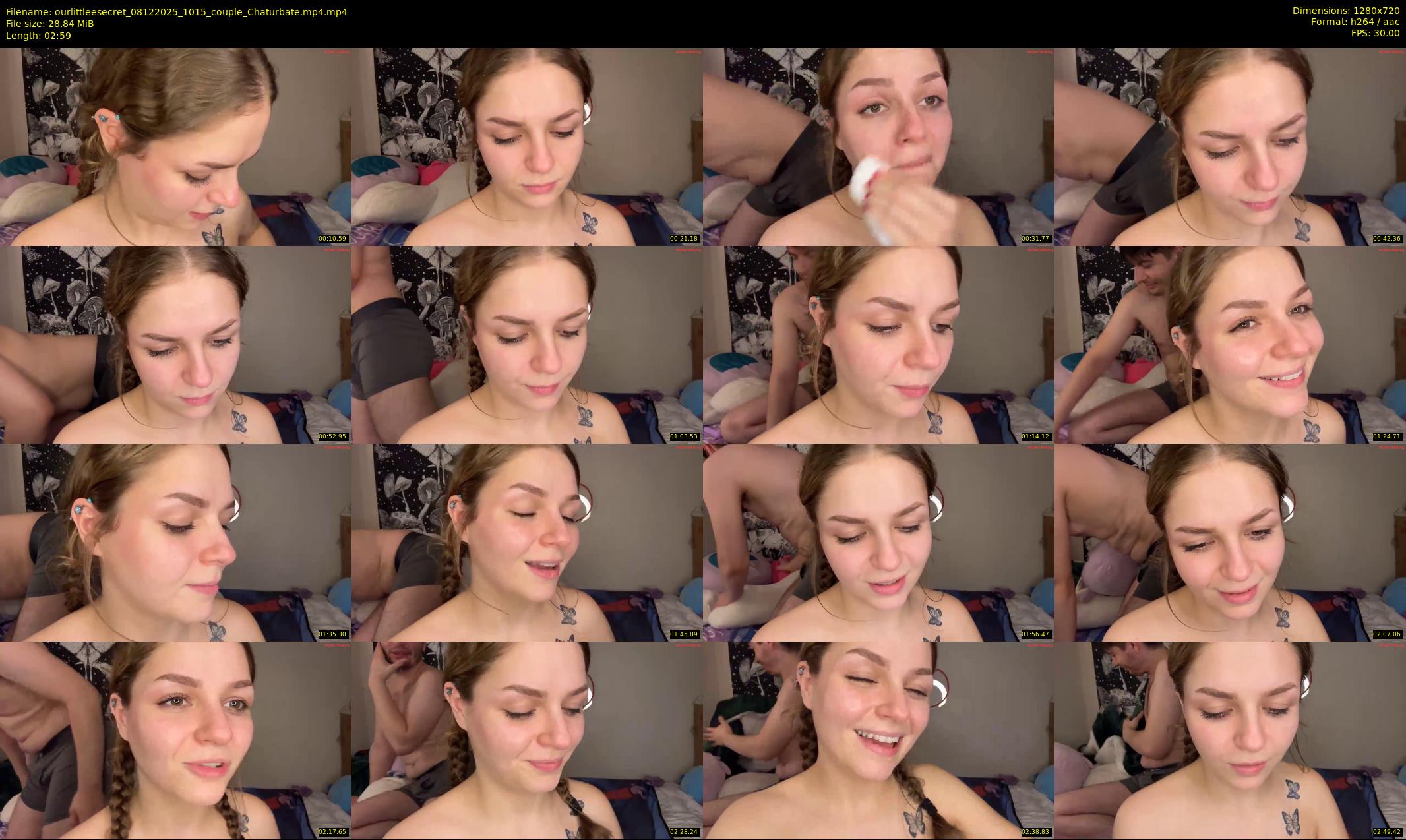 ourlittleesecret — 3 minute Chaturbate couple cam show recording, 720p, Dec 8, 2025