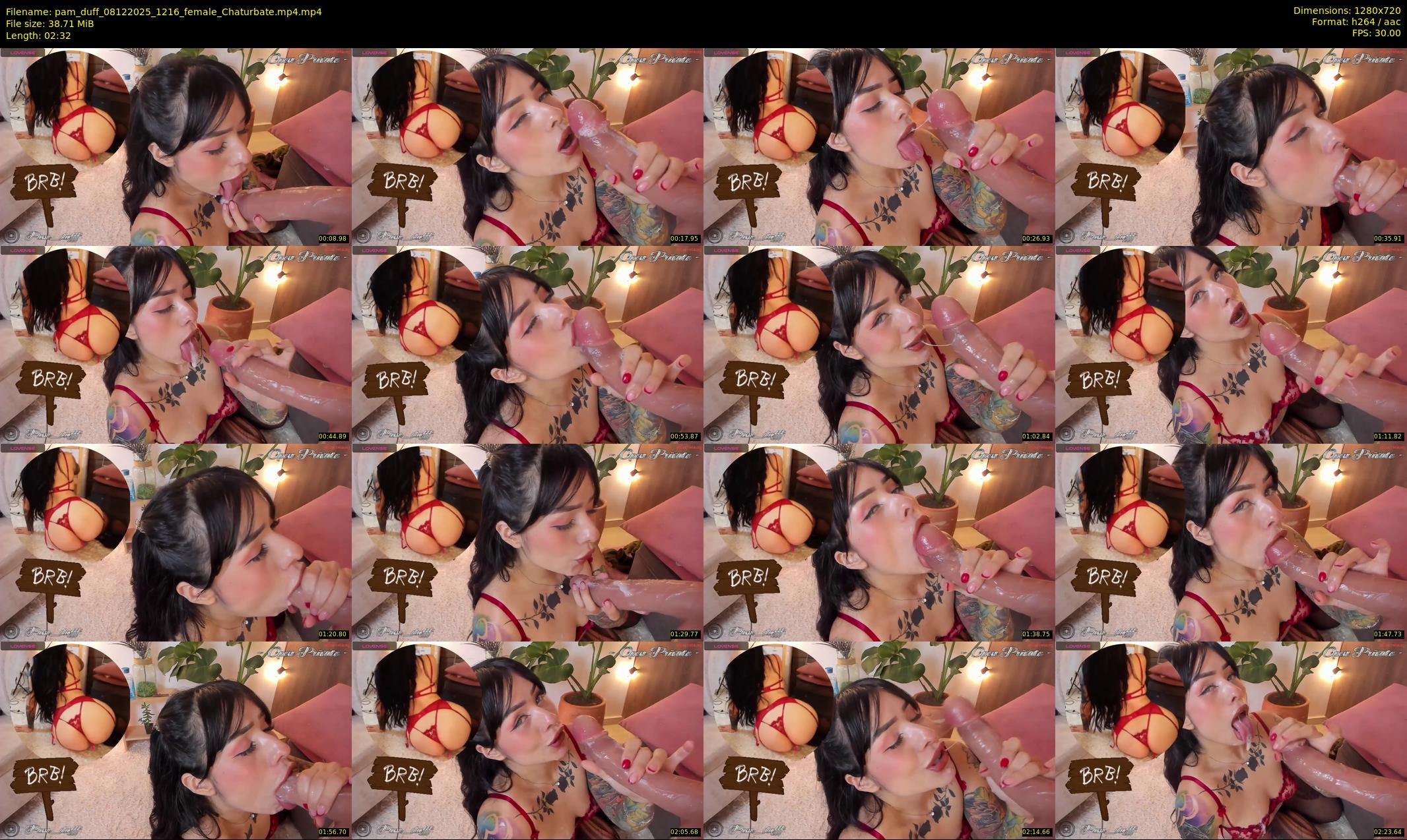 pam_duff — 3 minute Chaturbate female cam show recording, 720p, Dec 8, 2025