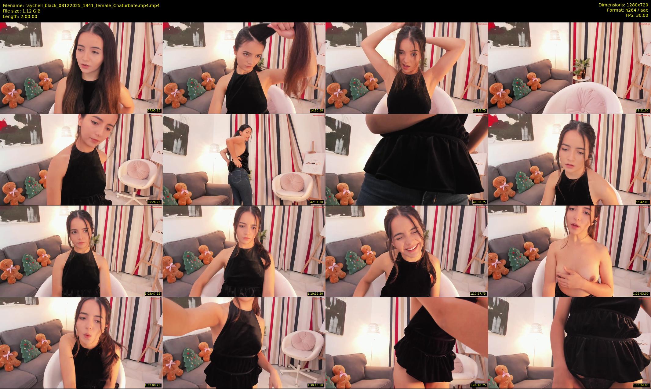 raychell_black — 120 minute Chaturbate female cam show recording, 720p, Dec 8, 2025