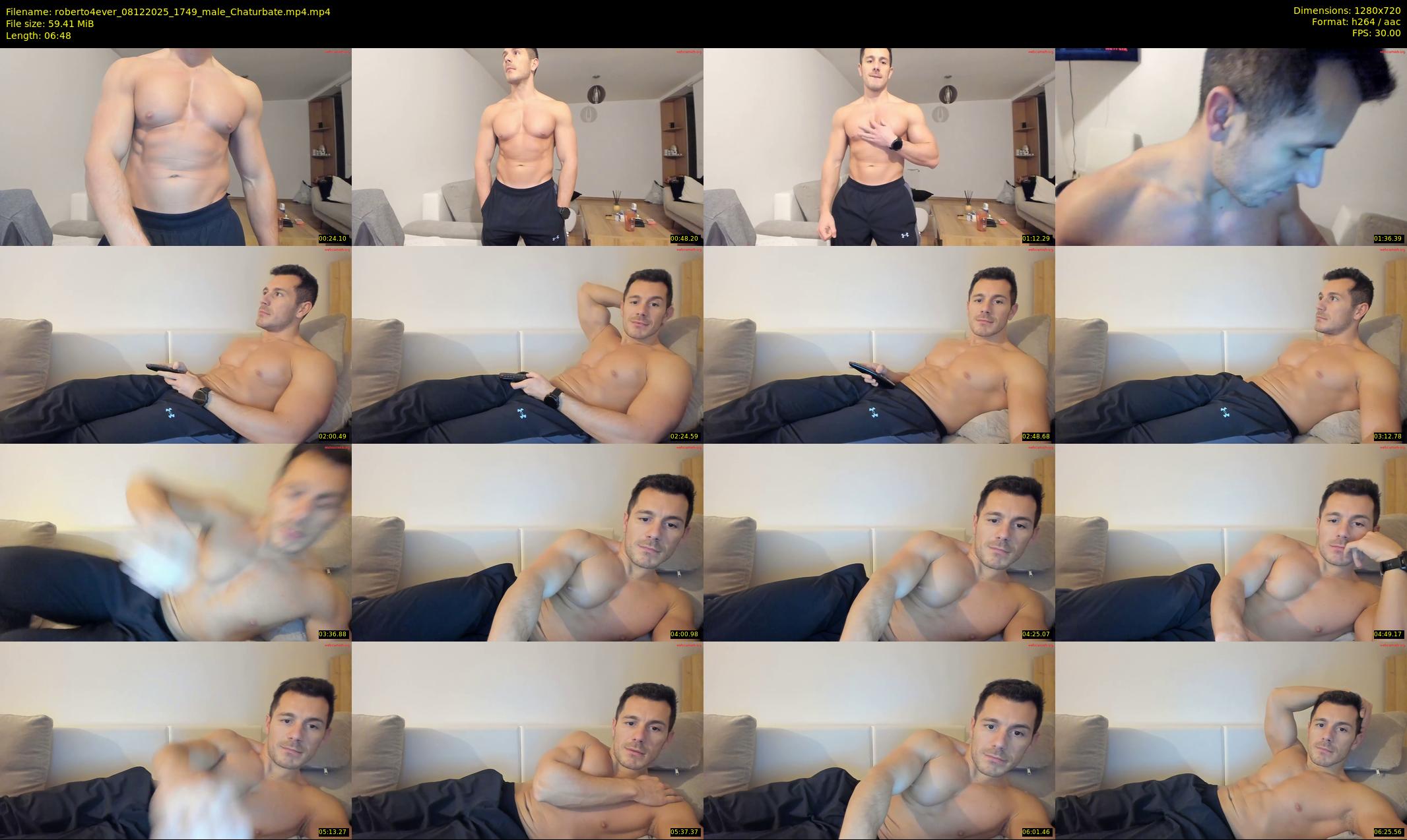 roberto4ever — 7 minute Chaturbate male cam show recording, 720p, Dec 8, 2025