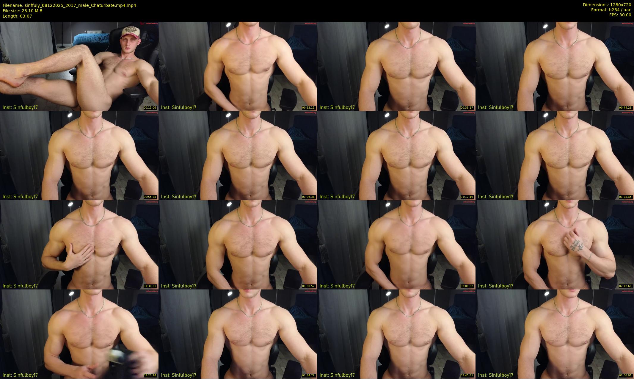 sinffuly — 4 minute Chaturbate male cam show recording, 720p, Dec 8, 2025