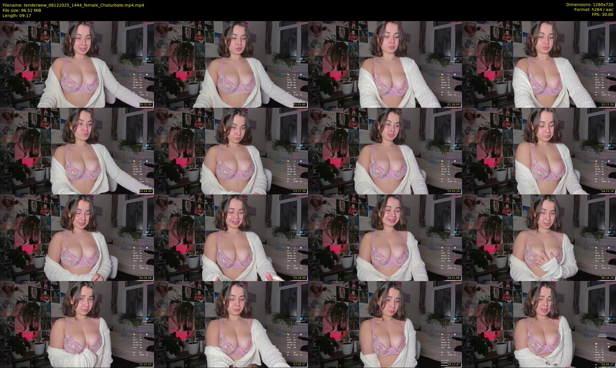 tenderwow — 10 minute Chaturbate female cam show recording, 720p, Dec 8, 2025