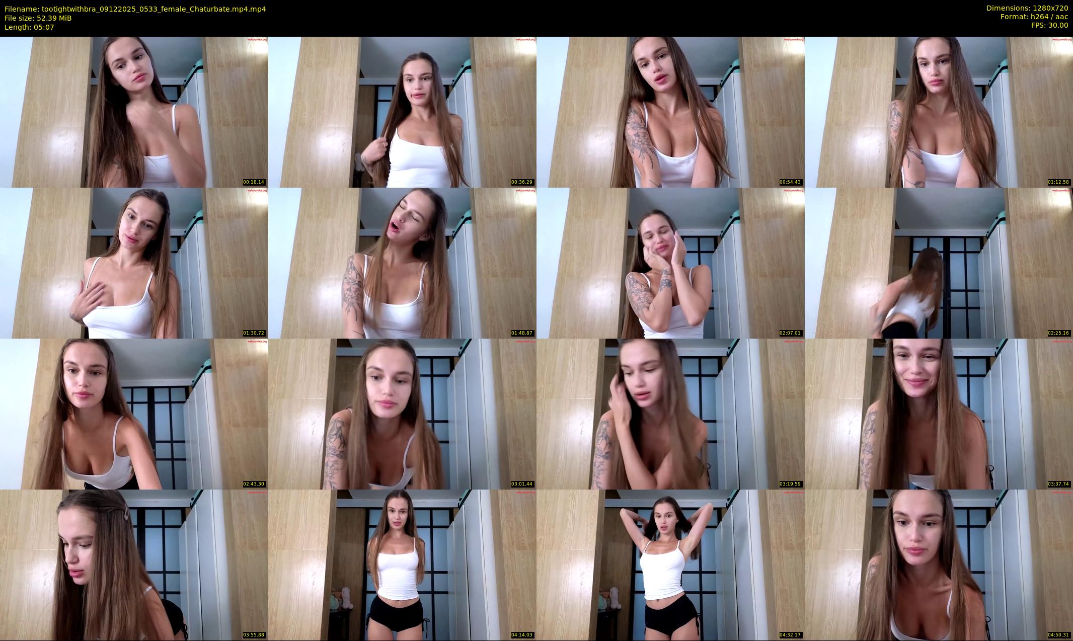 tootightwithbra — 6 minute Chaturbate female cam show recording, 720p, Dec 9, 2025