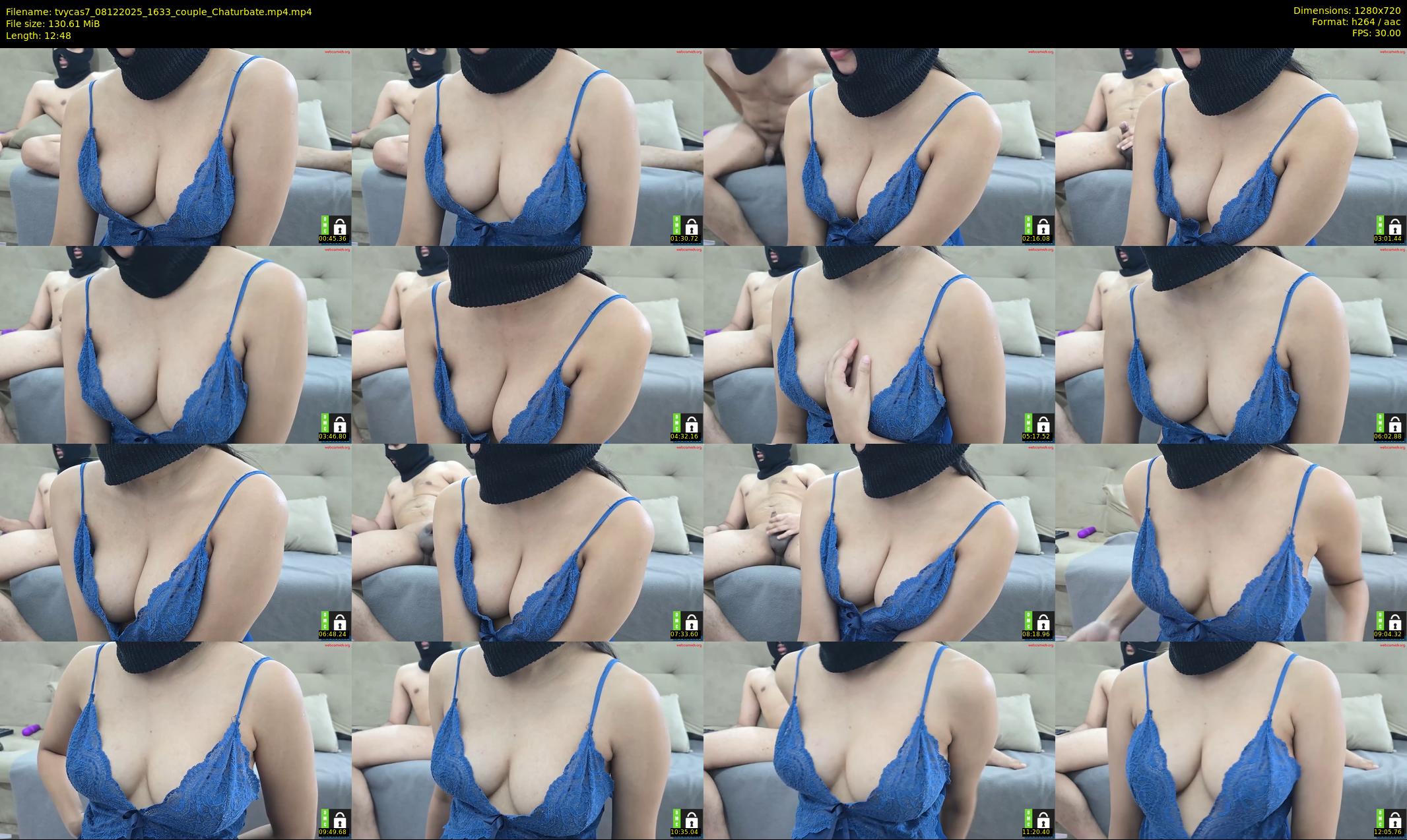 tvycas7 — 13 minute Chaturbate couple cam show recording, 720p, Dec 8, 2025