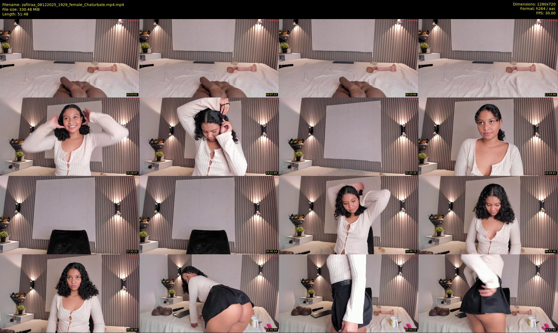 zafiiraa — 52 minute Chaturbate female cam show recording, 720p, Dec 8, 2025