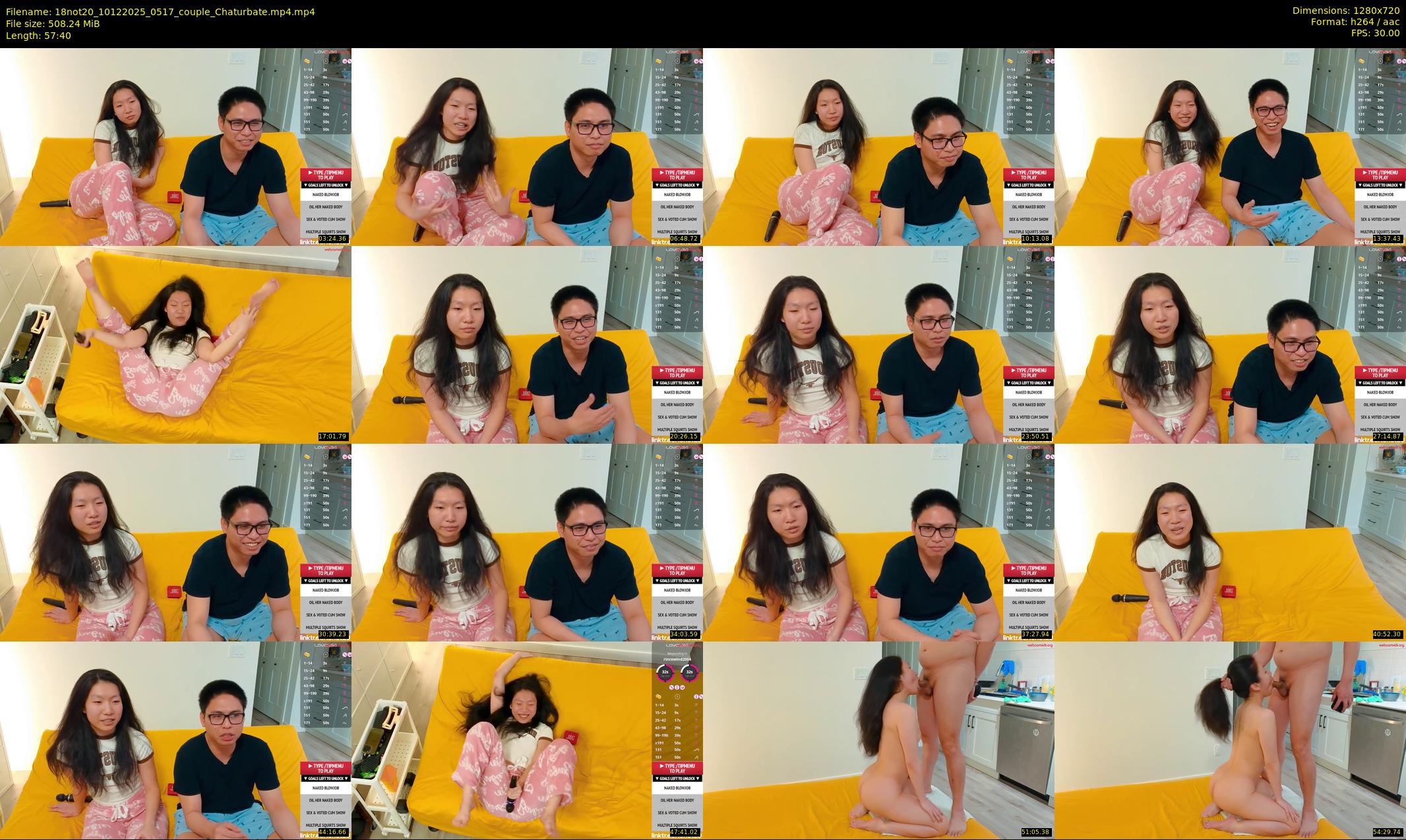 18not20 — 58 minute Chaturbate couple cam show recording, 720p, Dec 10, 2025
