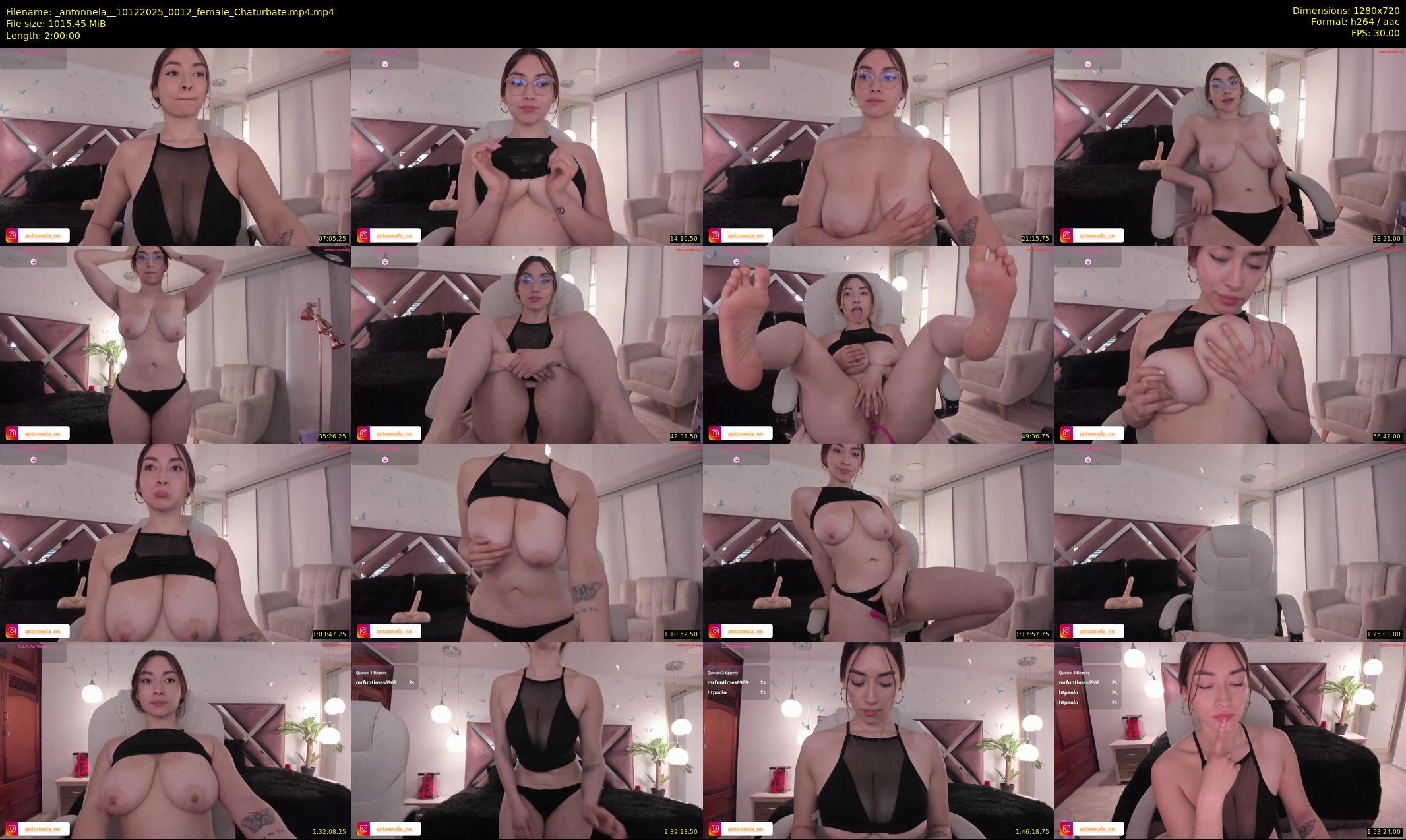 _antonnela_ — 120 minute Chaturbate female cam show recording, 720p, Dec 10, 2025