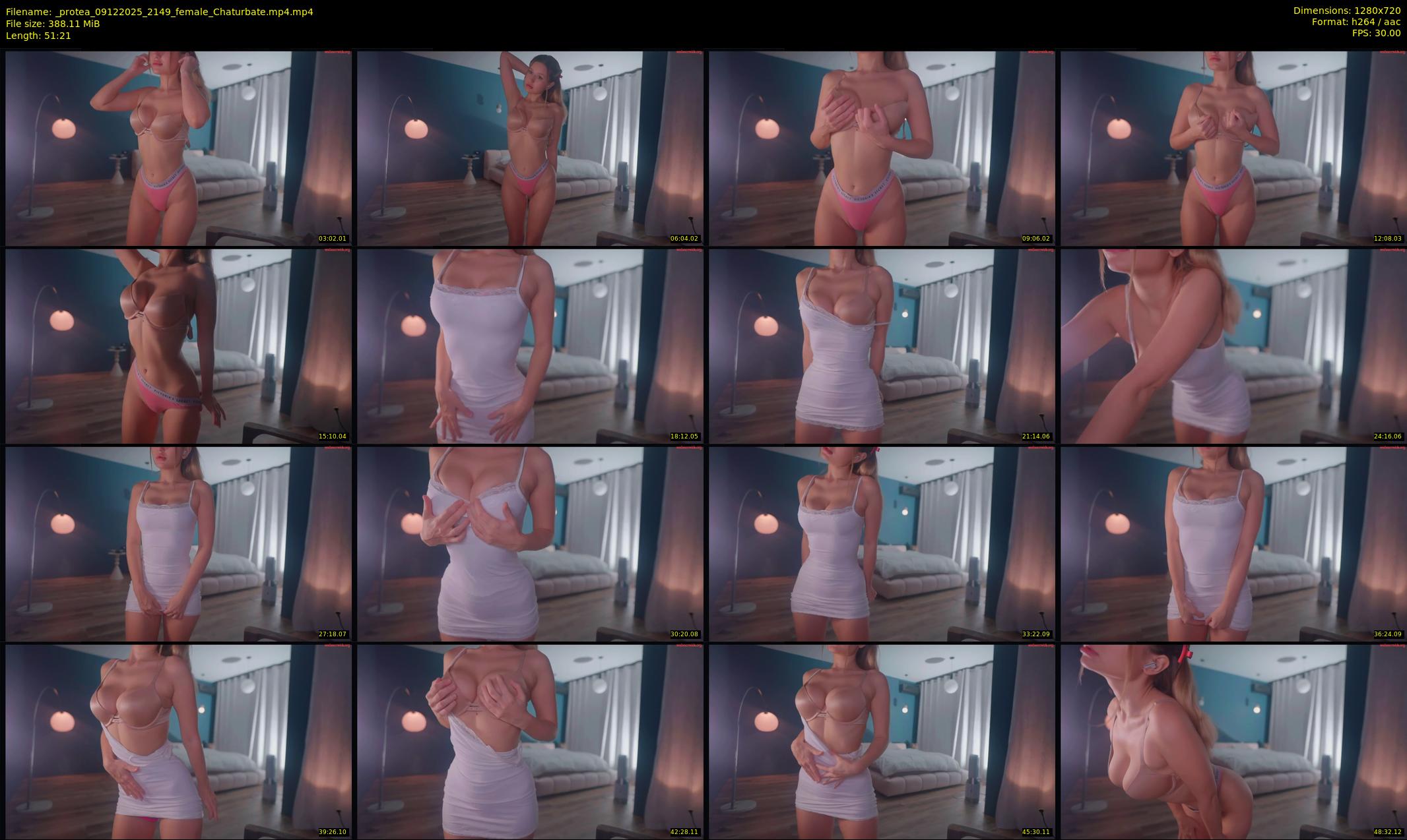 _protea — 52 minute Chaturbate female cam show recording, 720p, Dec 9, 2025