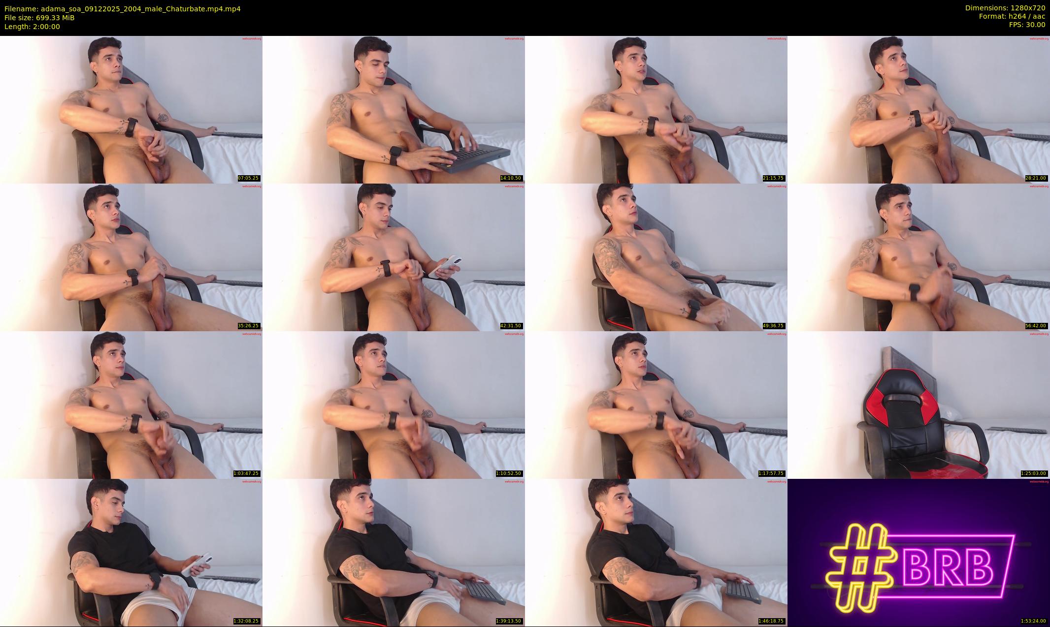 adama_soa — 120 minute Chaturbate male cam show recording, 720p, Dec 9, 2025