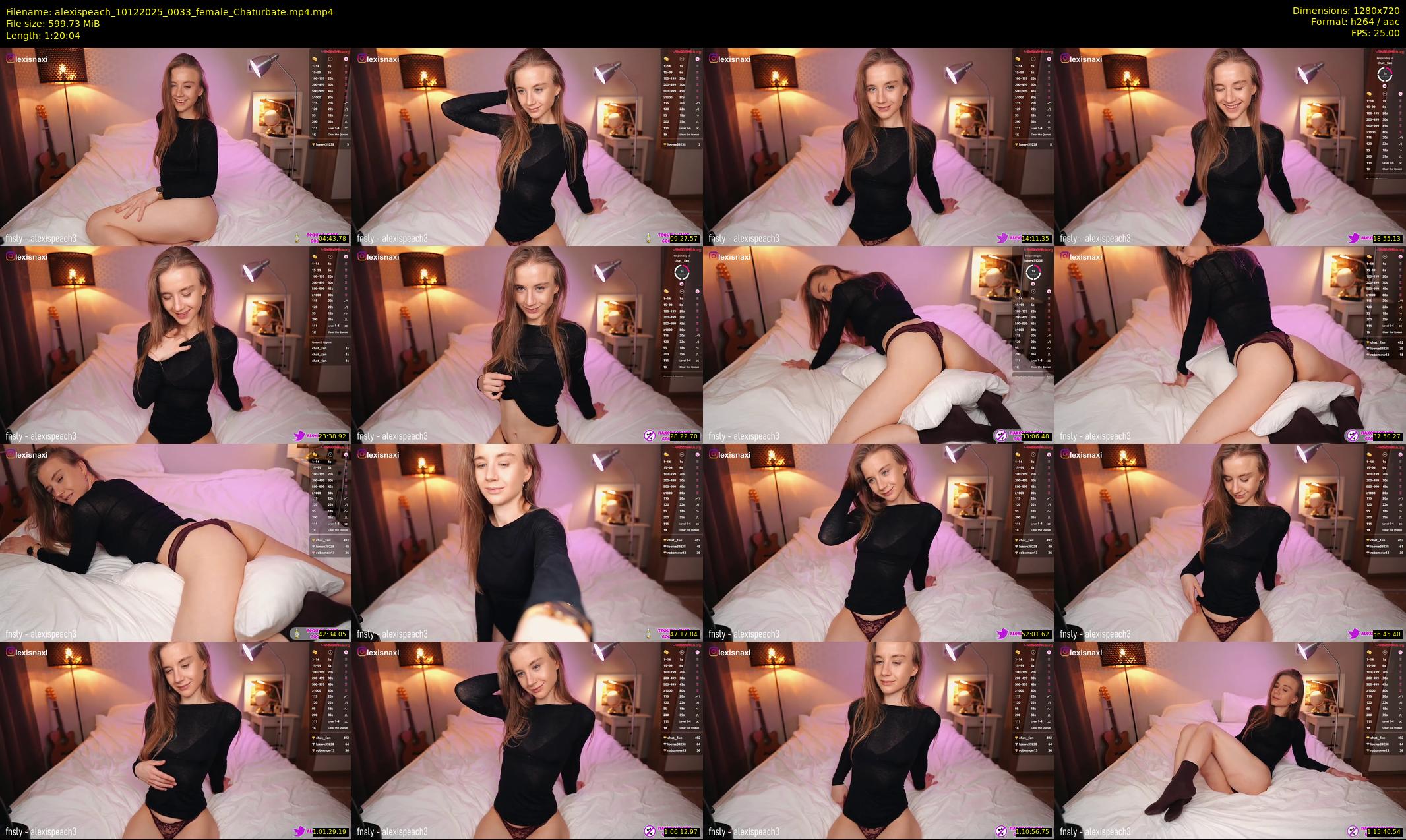 alexispeach — 81 minute Chaturbate female cam show recording, 720p, Dec 10, 2025