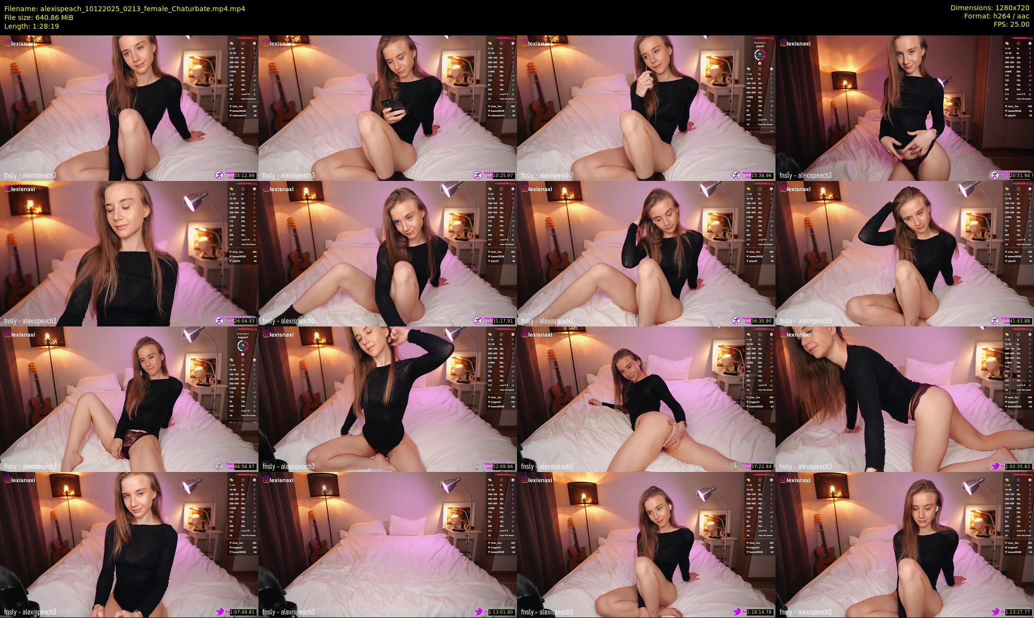 alexispeach — 89 minute Chaturbate female cam show recording, 720p, Dec 10, 2025