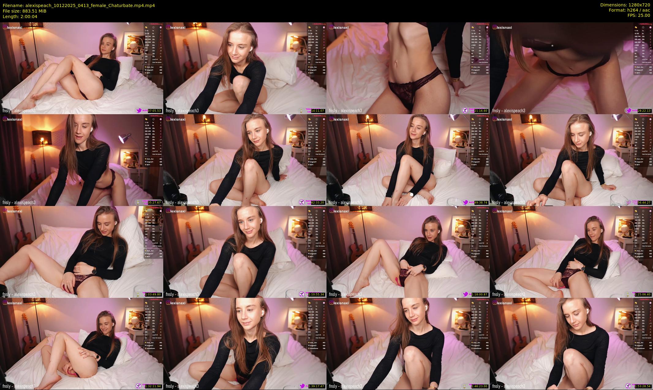 alexispeach — 121 minute Chaturbate female cam show recording, 720p, Dec 10, 2025