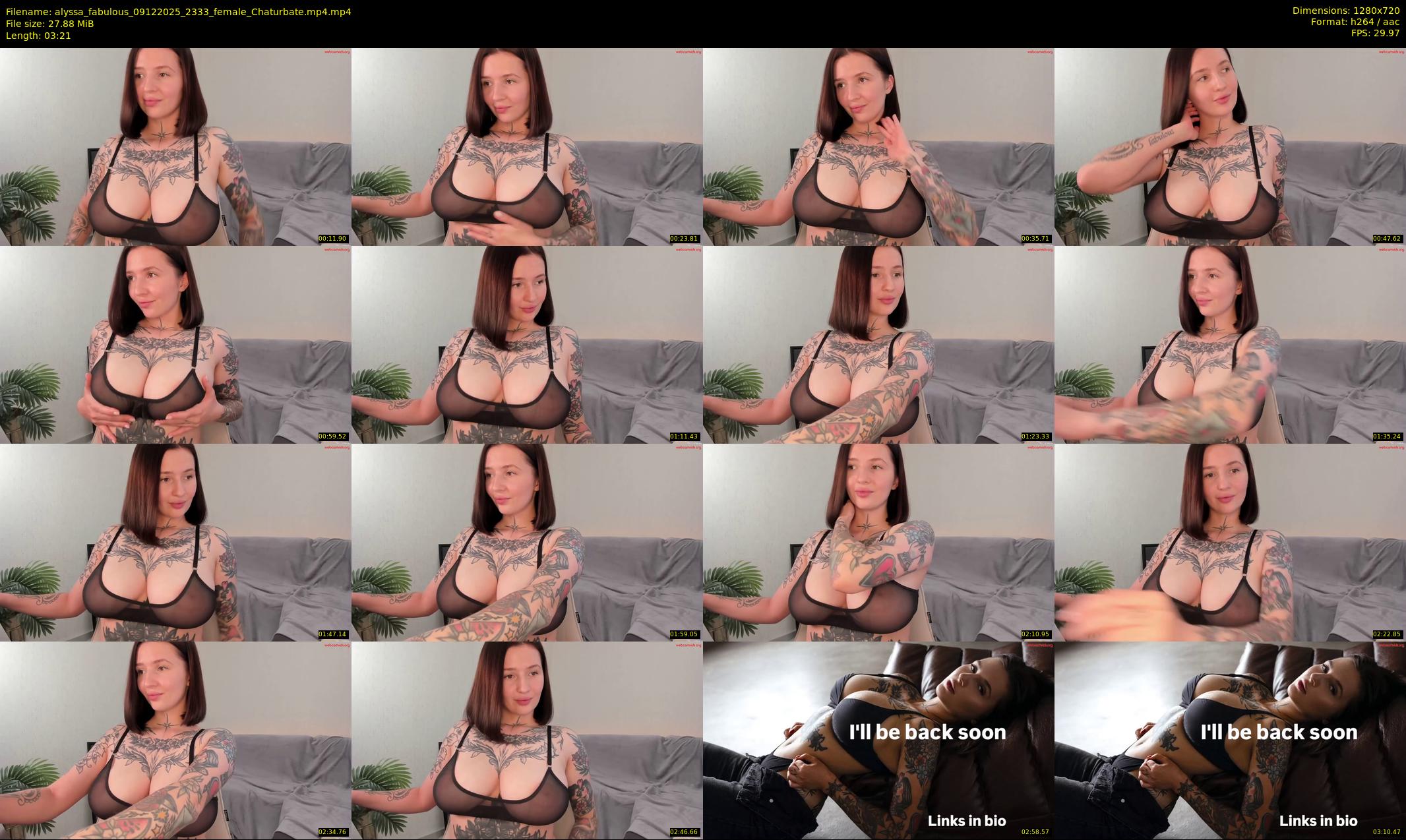 alyssa_fabulous — 4 minute Chaturbate female cam show recording, 720p, Dec 9, 2025
