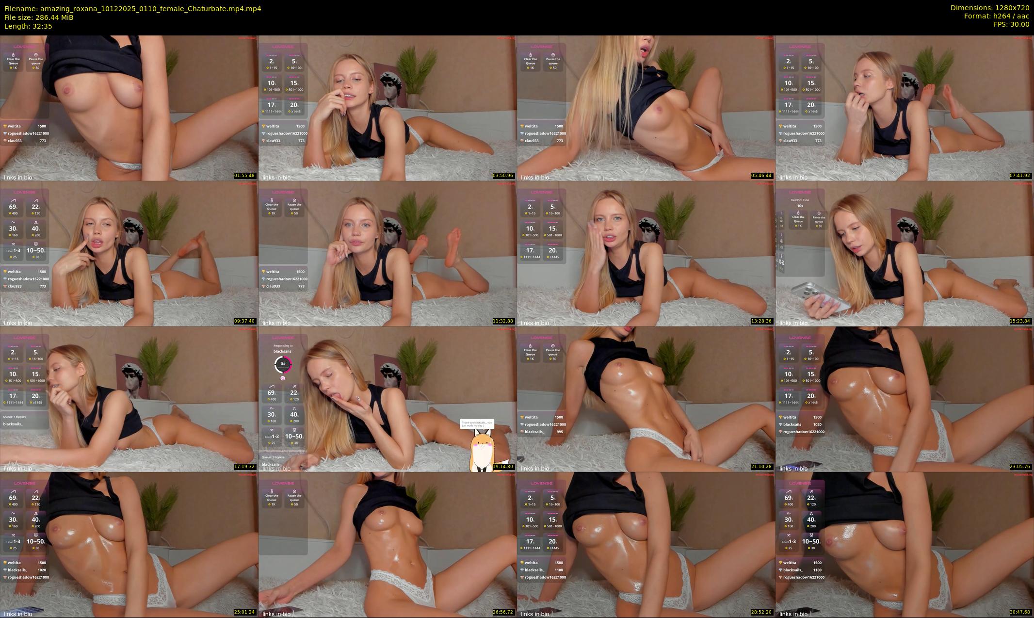 amazing_roxana — 33 minute Chaturbate female cam show recording, 720p, Dec 10, 2025