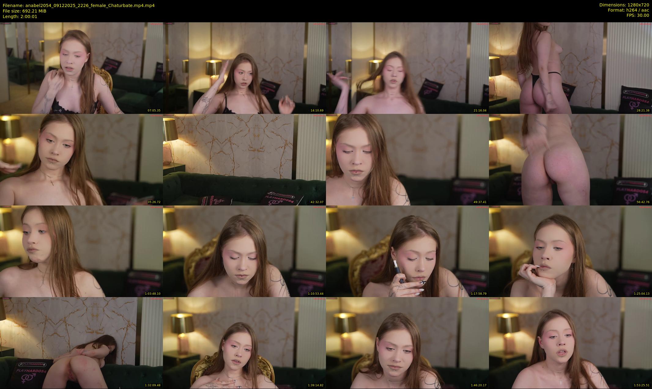 anabel2054 — 121 minute Chaturbate female cam show recording, 720p, Dec 9, 2025