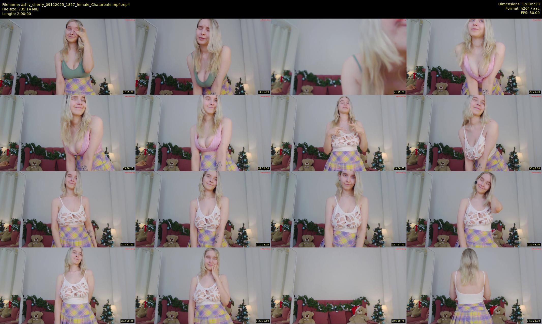 ashly_cherry — 120 minute Chaturbate female cam show recording, 720p, Dec 9, 2025