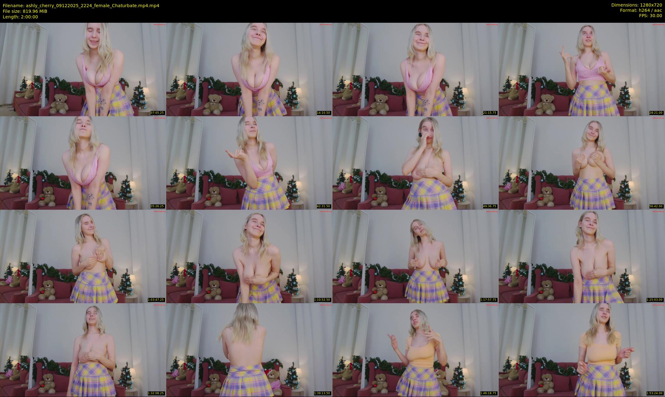 ashly_cherry — 120 minute Chaturbate female cam show recording, 720p, Dec 9, 2025