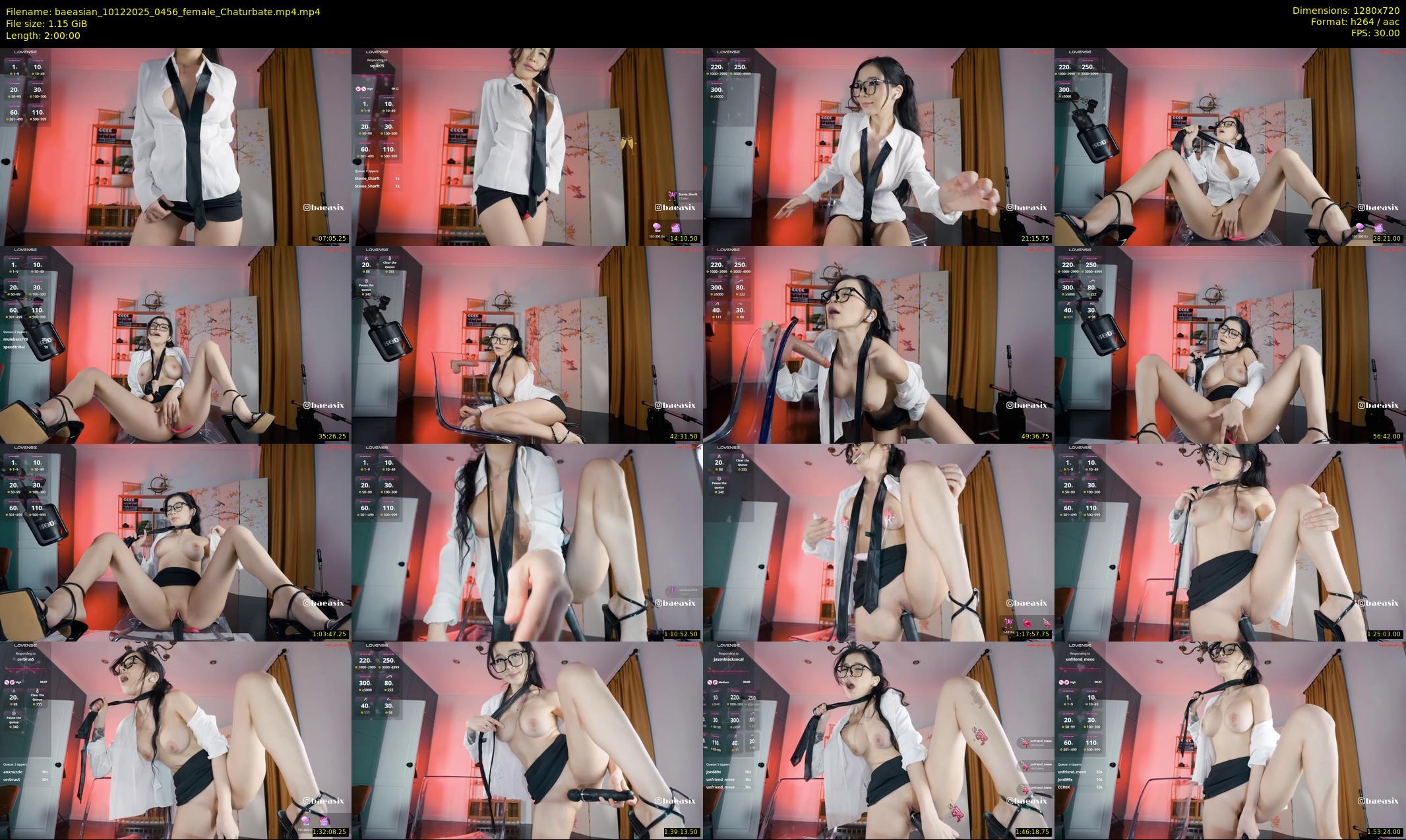 baeasian — 120 minute Chaturbate female cam show recording, 720p, Dec 10, 2025