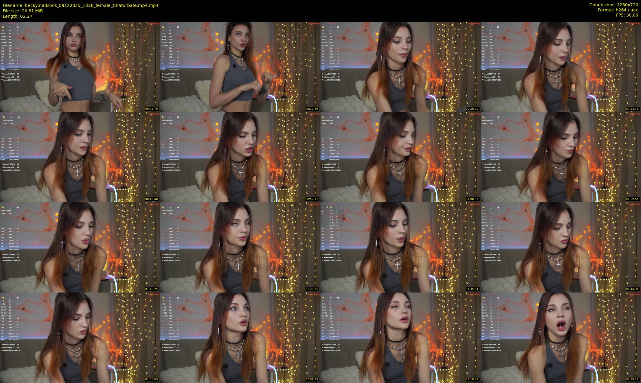 beckymadsons — 3 minute Chaturbate female cam show recording, 720p, Dec 9, 2025