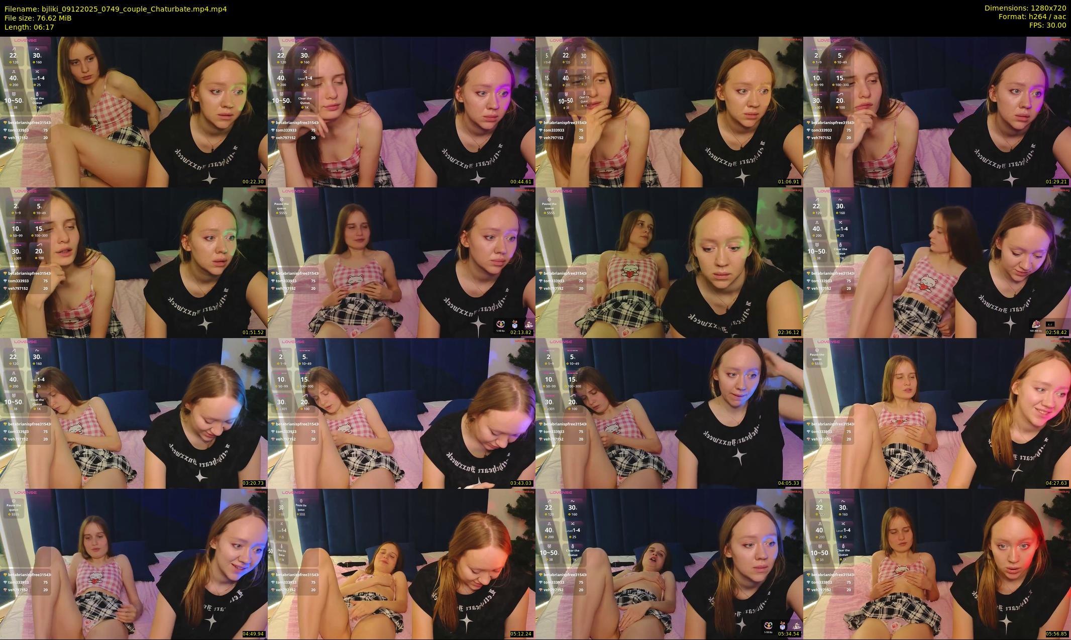 bjliki — 7 minute Chaturbate couple cam show recording, 720p, Dec 9, 2025