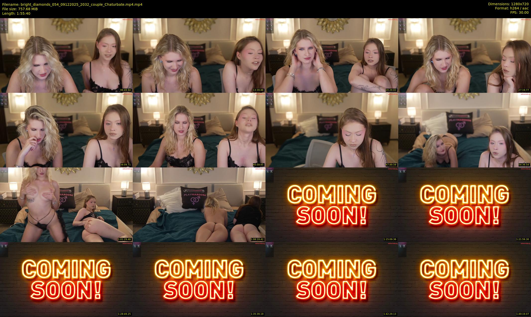 bright_diamonds_054 — 116 minute Chaturbate couple cam show recording, 720p, Dec 9, 2025