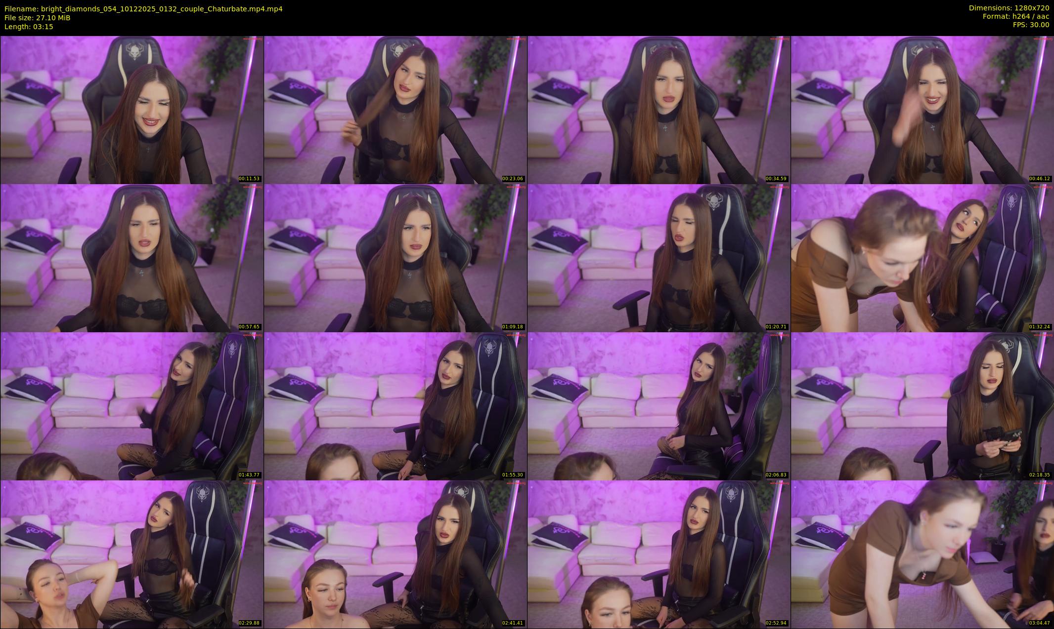 bright_diamonds_054 — 4 minute Chaturbate couple cam show recording, 720p, Dec 10, 2025