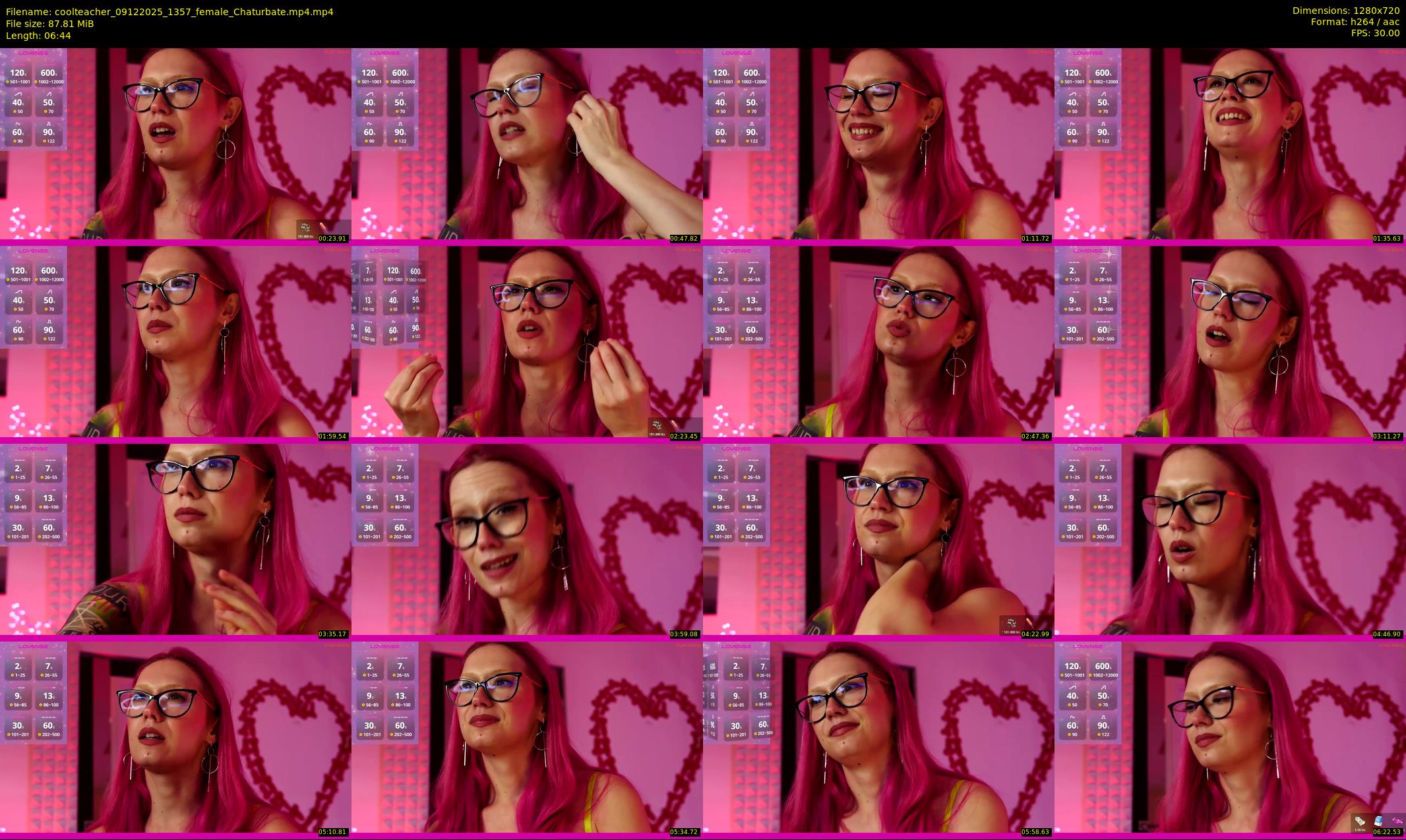 coolteacher — 7 minute Chaturbate female cam show recording, 720p, Dec 9, 2025