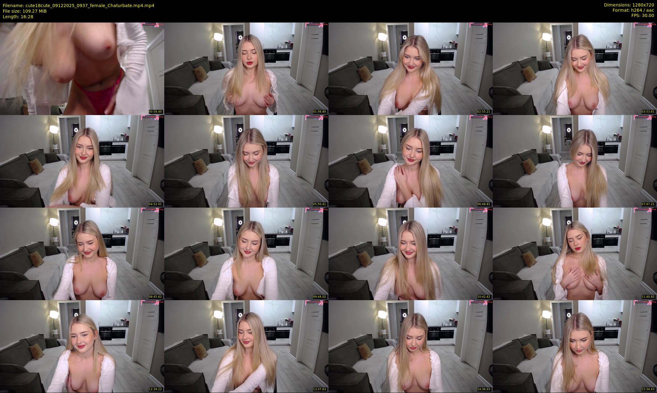cute18cute — 17 minute Chaturbate female cam show recording, 720p, Dec 9, 2025