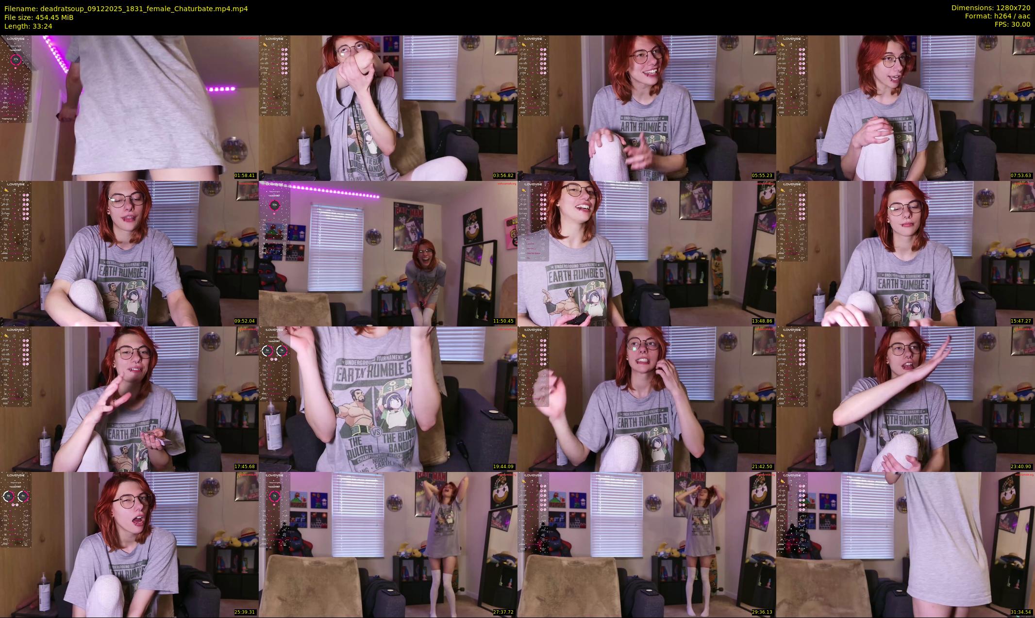 deadratsoup — 34 minute Chaturbate female cam show recording, 720p, Dec 9, 2025
