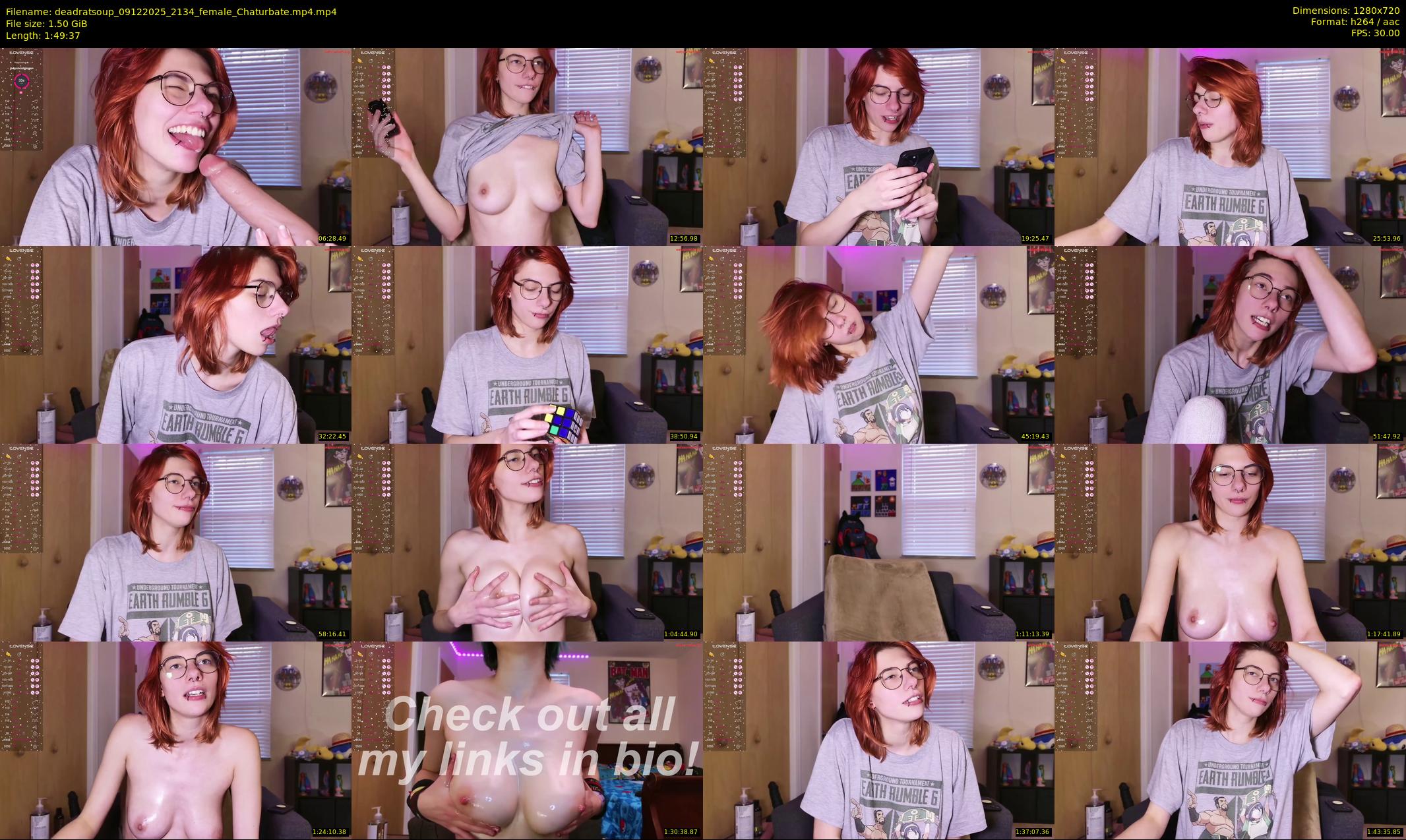 deadratsoup — 110 minute Chaturbate female cam show recording, 720p, Dec 9, 2025