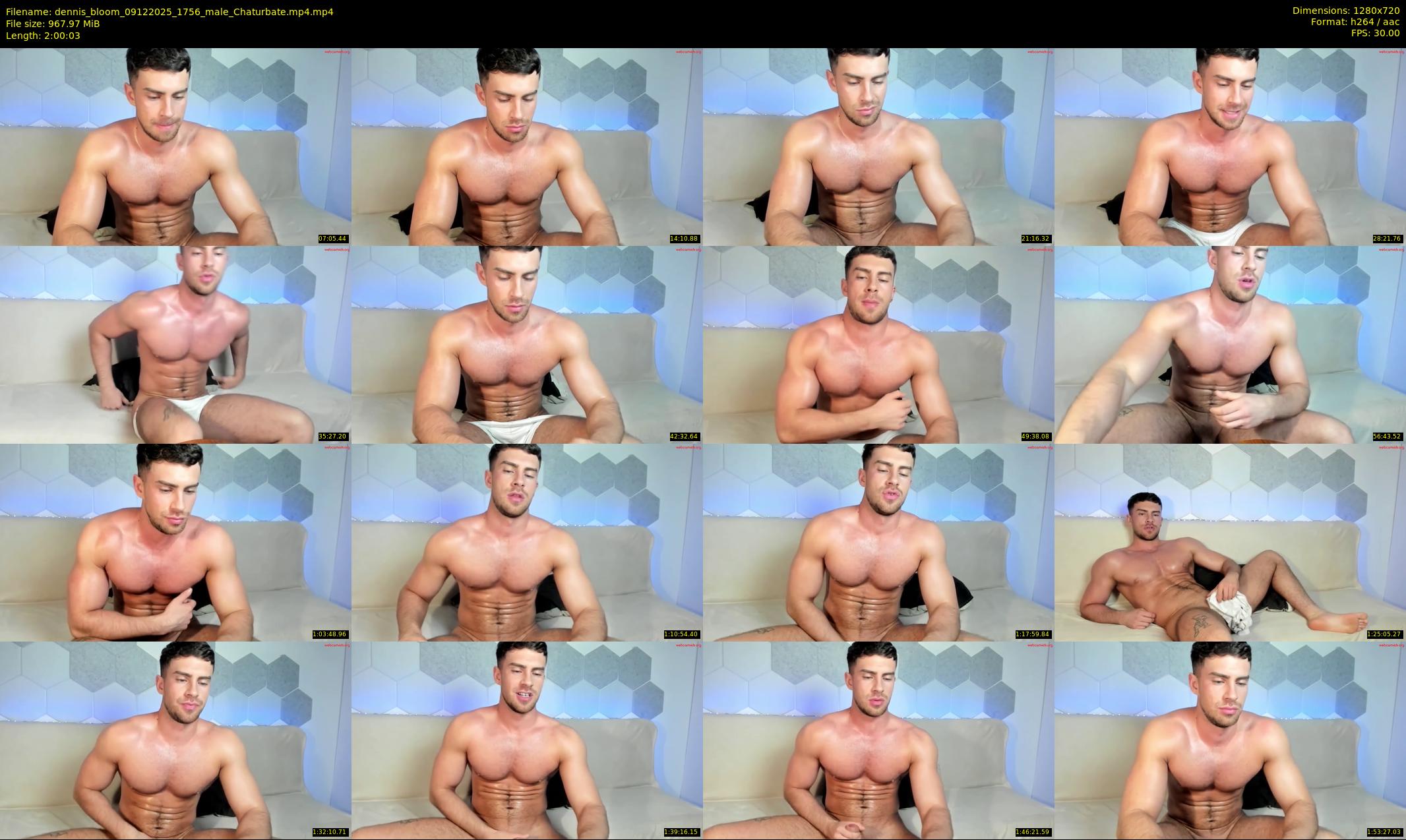 dennis_bloom — 121 minute Chaturbate male cam show recording, 720p, Dec 9, 2025