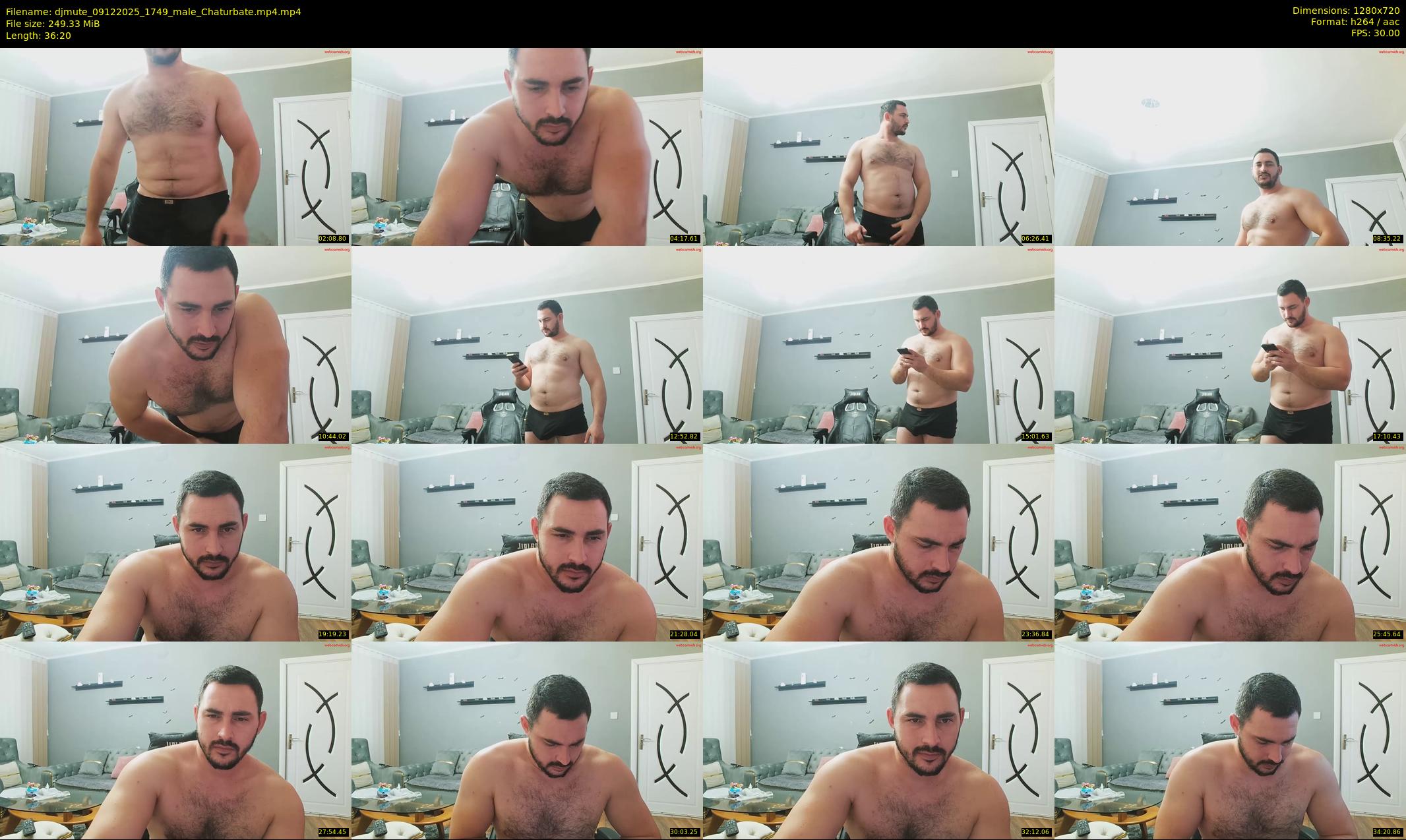 djmute — 37 minute Chaturbate male cam show recording, 720p, Dec 9, 2025